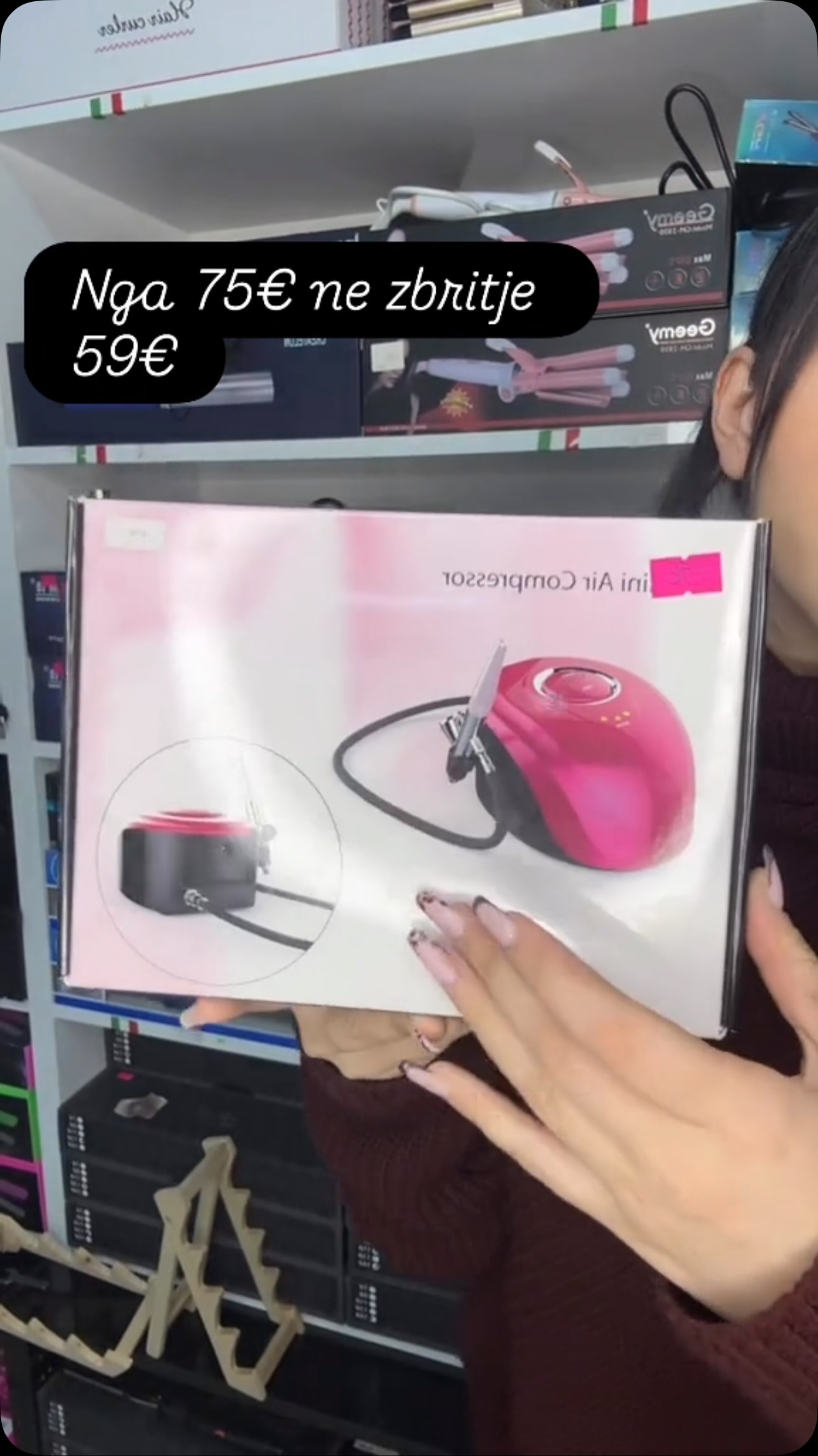 Mini Air Compressor për thonj