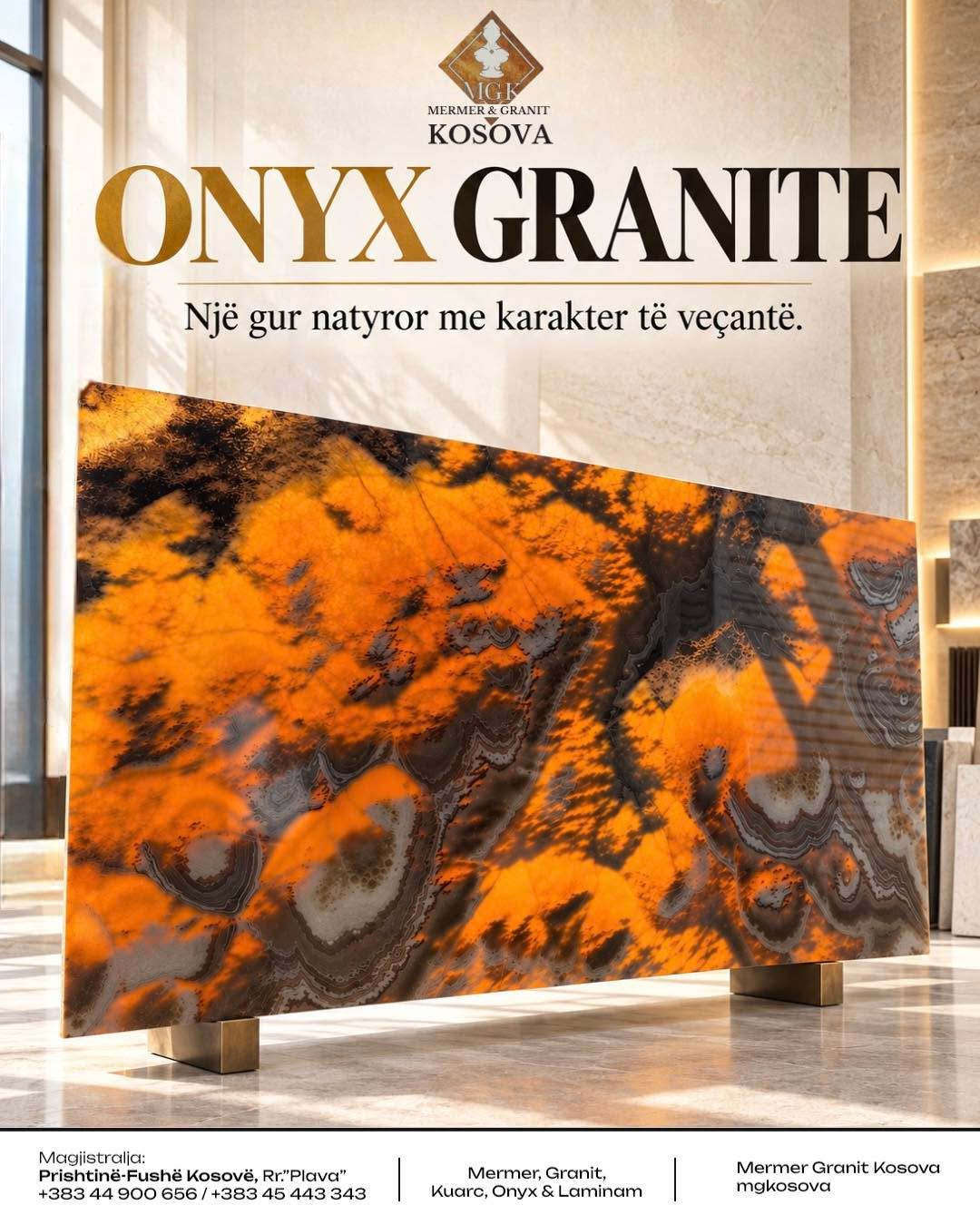 Onyx Granite sjell karakter