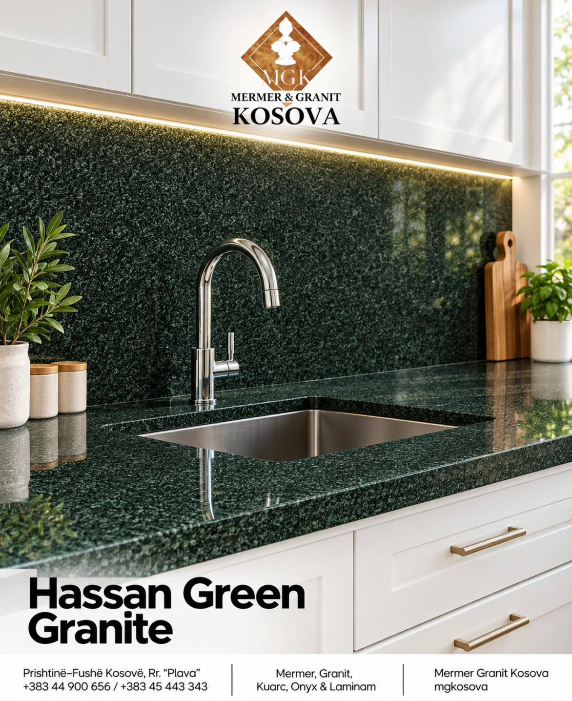 Hassan Green Granite sjell elegancë dhe natyralitet në çdo