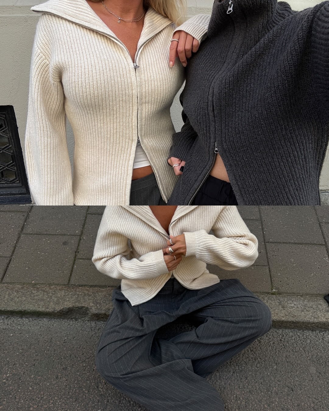 Cardigan-i perfekt për ditët e freskëta.