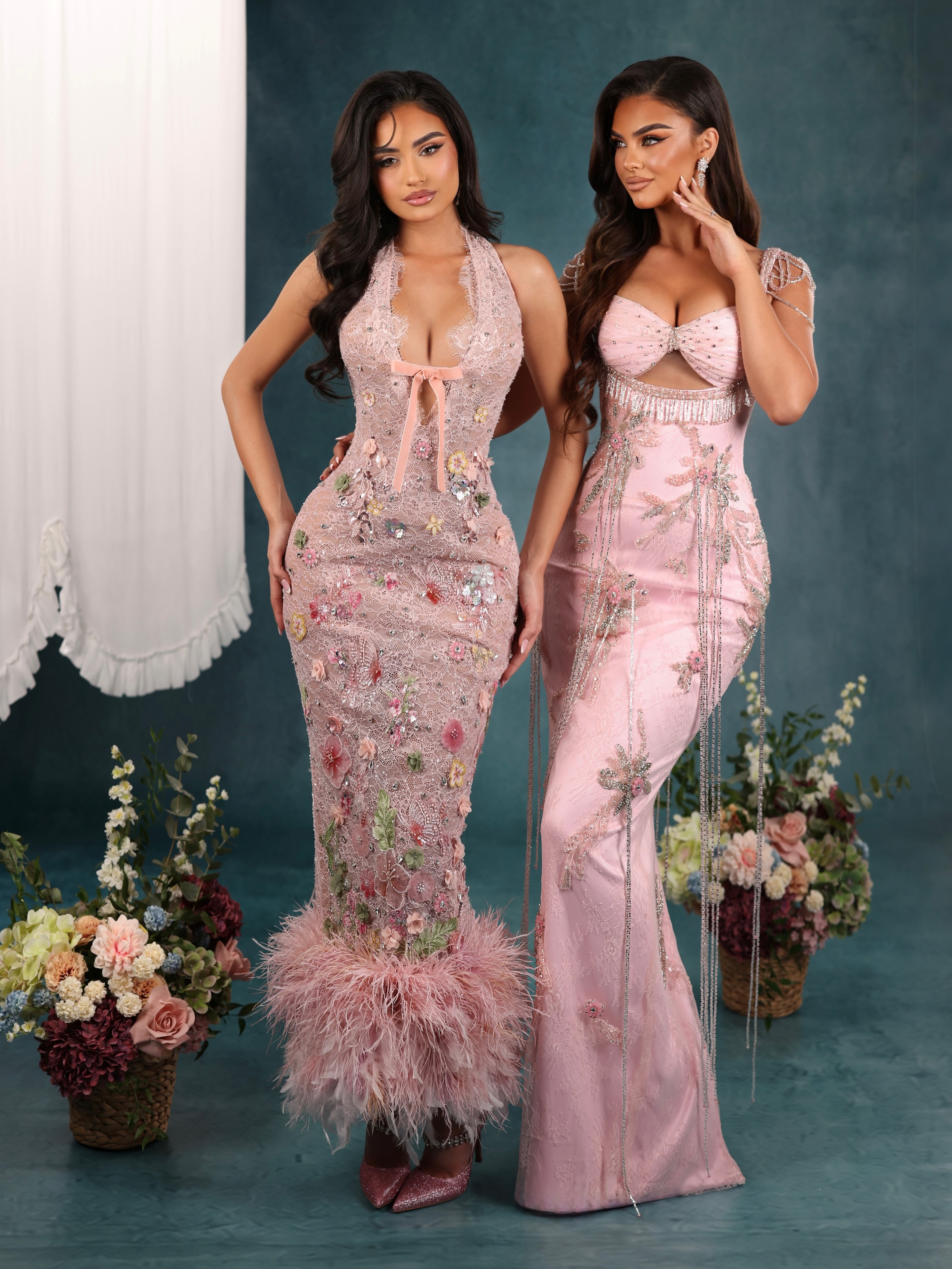 A matching moment in pink