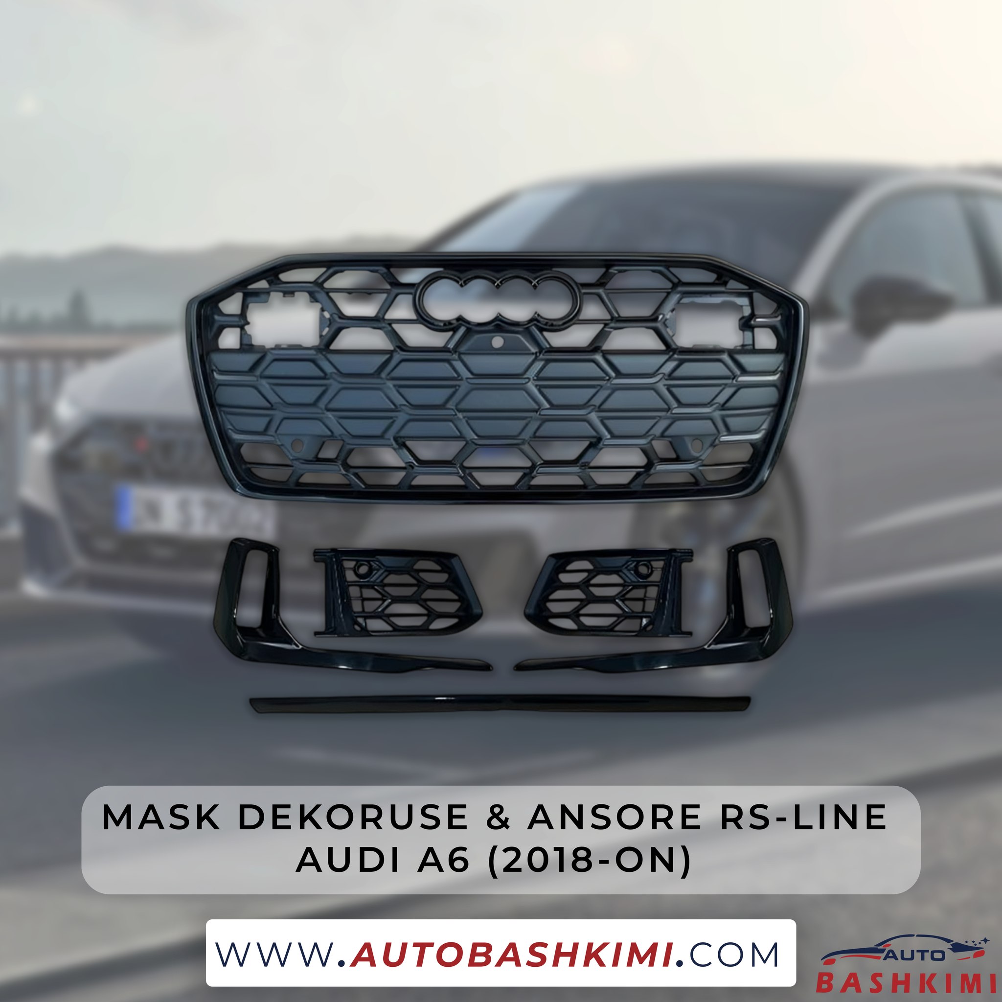 Mask dekoruse & ansore rs-line & difuzer i pasem s6 audi a6