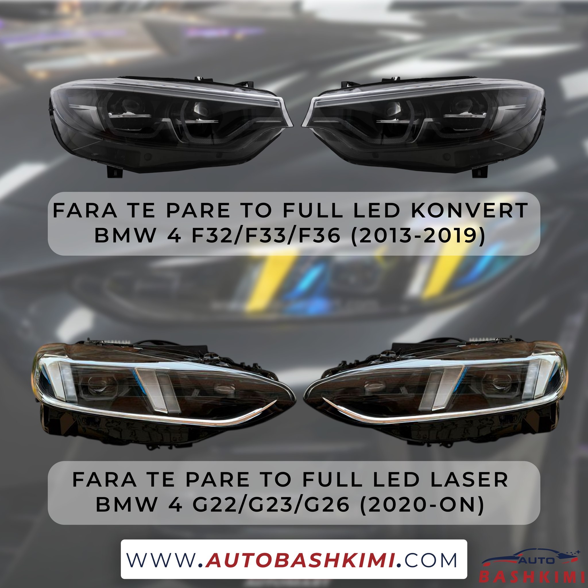 Fara te pare bmw 4 f32 / f33 / f36 konvertim ne full led