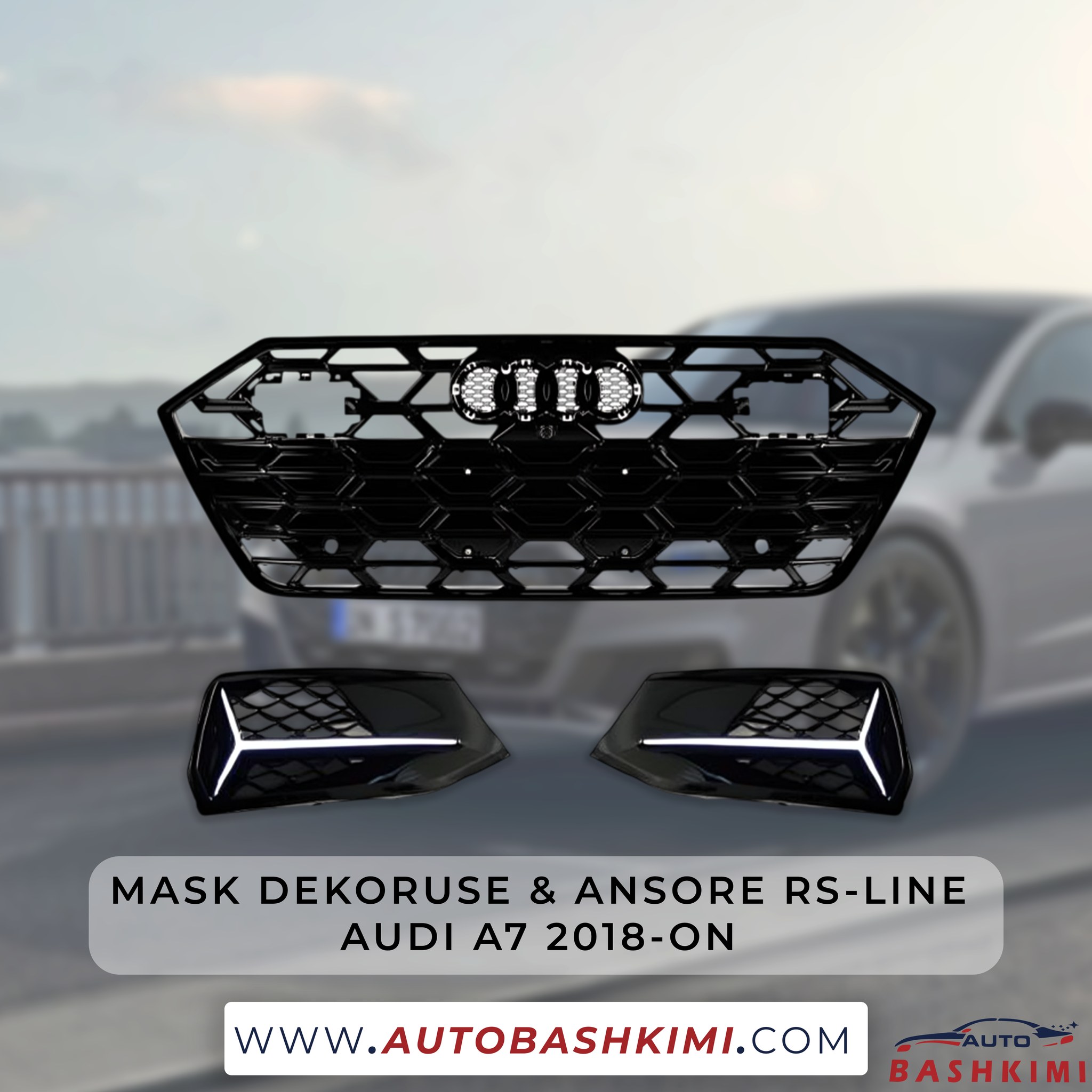 Mask dekoruse & ansore rs-line & difuzer i pasem s7 audi a7