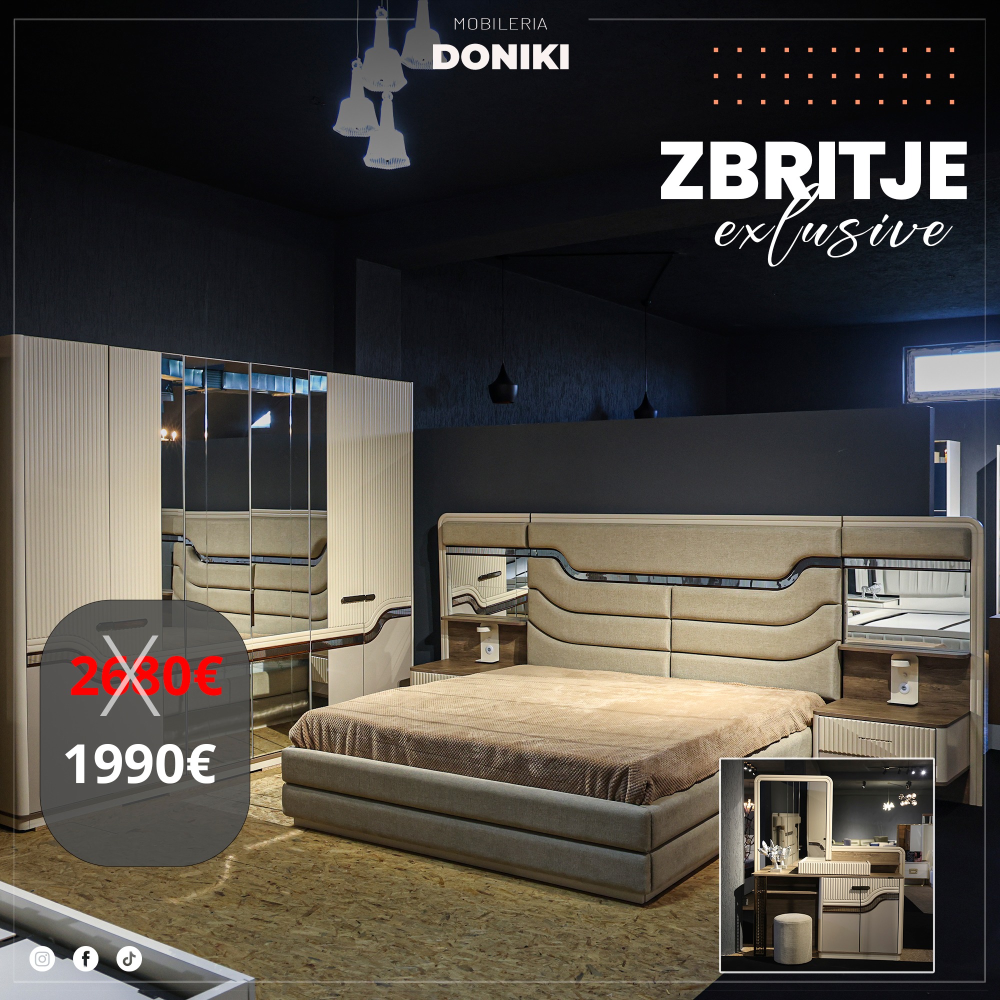 Zbritje EKSKLUZIVE për dhomat e gjumit! – Mobileria Doniki (2)