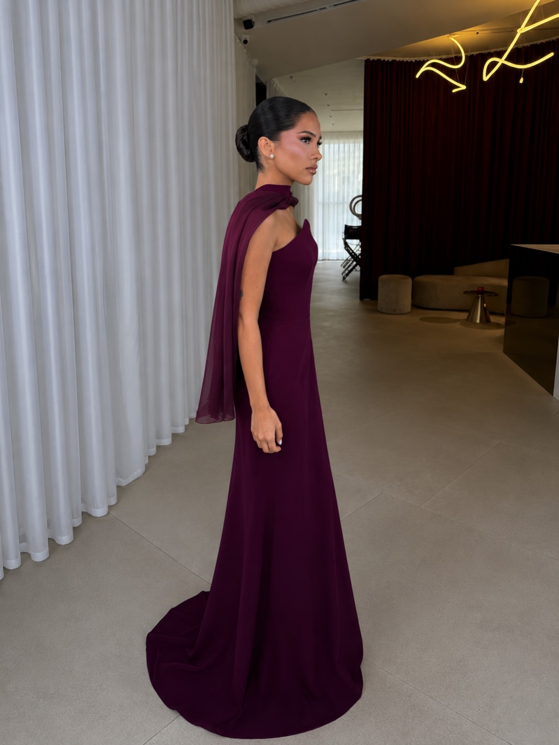 Introducing the Selene Gown in Deep Plum. – MONDA BEQIRI (2)