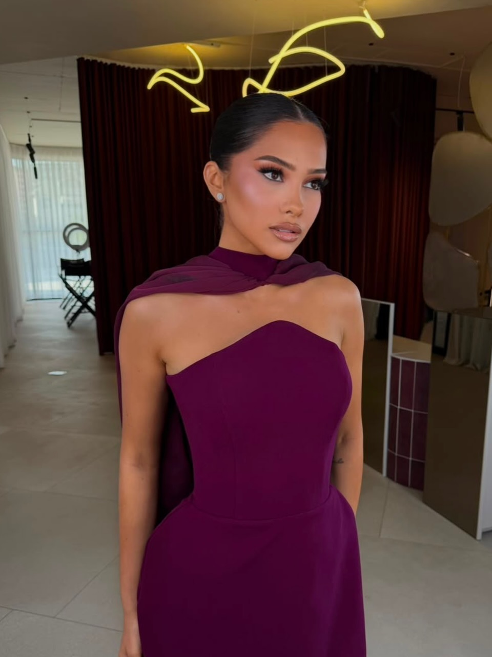 Introducing the Selene Gown in Deep Plum. – MONDA BEQIRI (3)