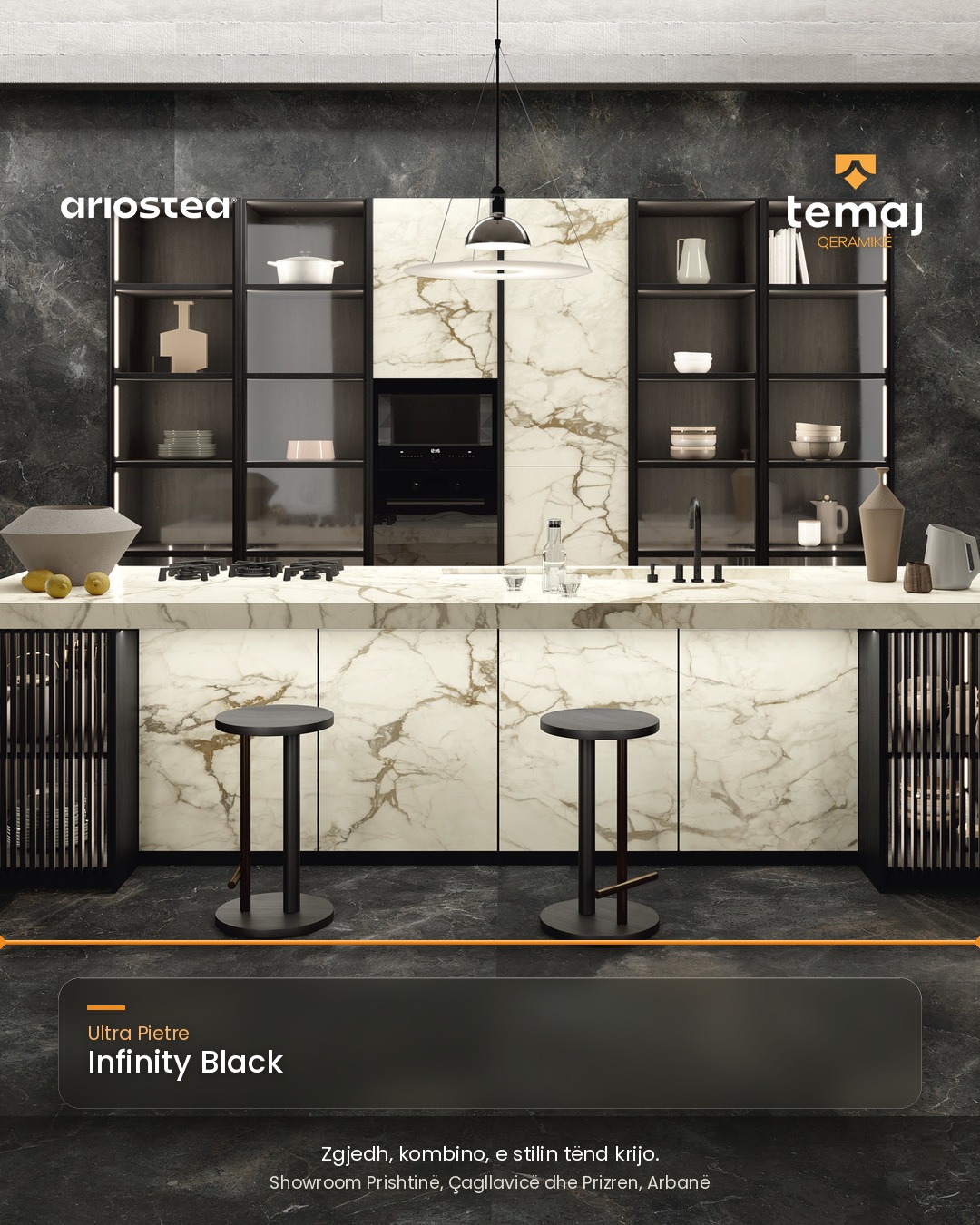 INFINITY BLACK ideal për të theksuar çdo detaj të dizajnit! – Temaj Qeramikë