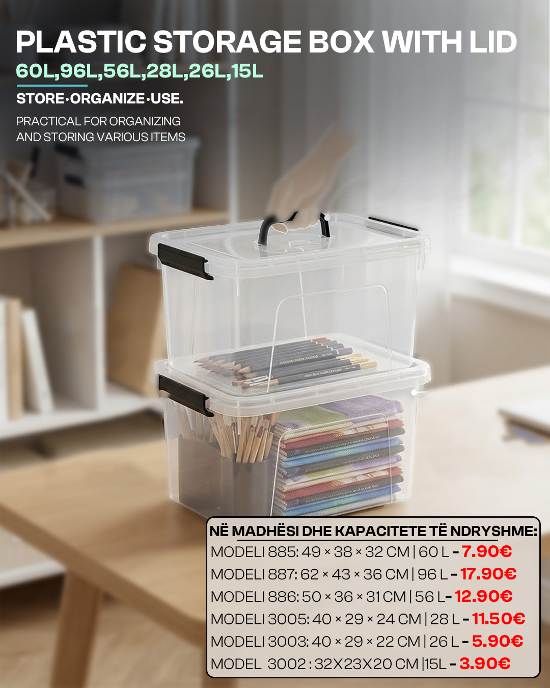 Organizim më i lehtë, hapësirë më e rregullt!