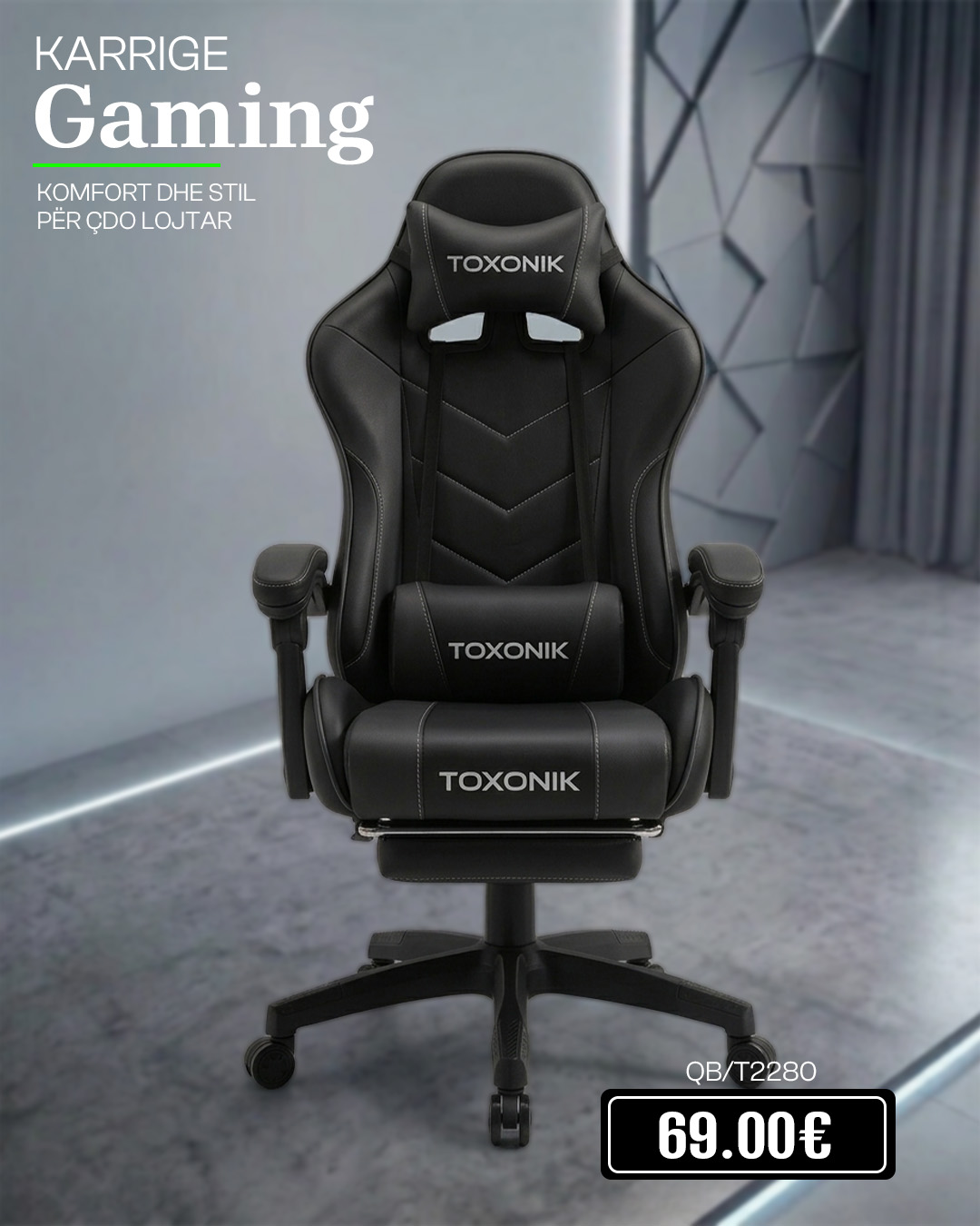 2 në 1 – Karrige Gaming me Speaker të integruar!