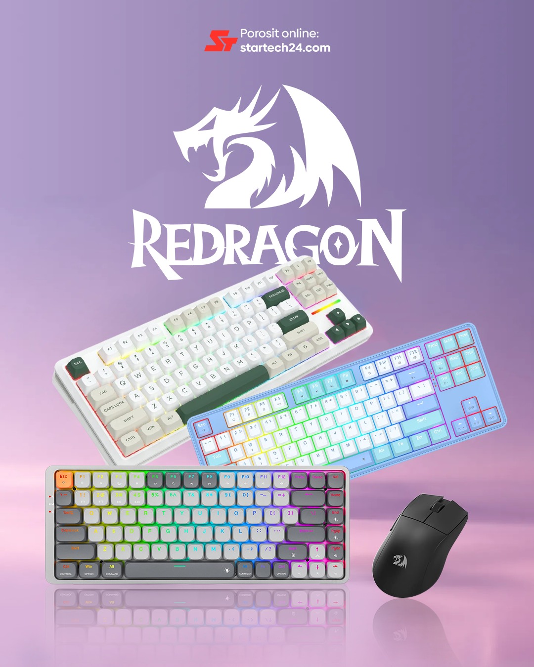 Redragon ofron një gamë të gjerë pajisjesh periferike të