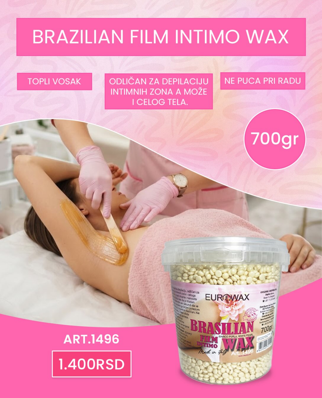 Topli vosak za depilaciju – Depil Medic Shop | Profesionalna kozmetika