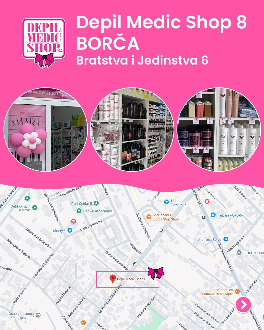 Depil medic shop 8 borča
