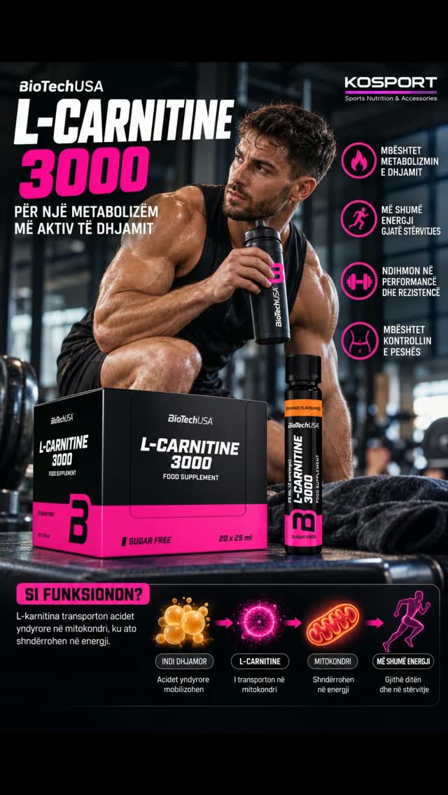 L-carnitine 3000 — çfarë bën realisht?