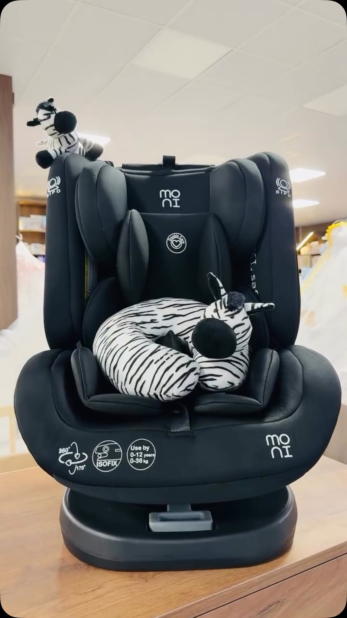Karrige për fëmijë për veturë – 360°