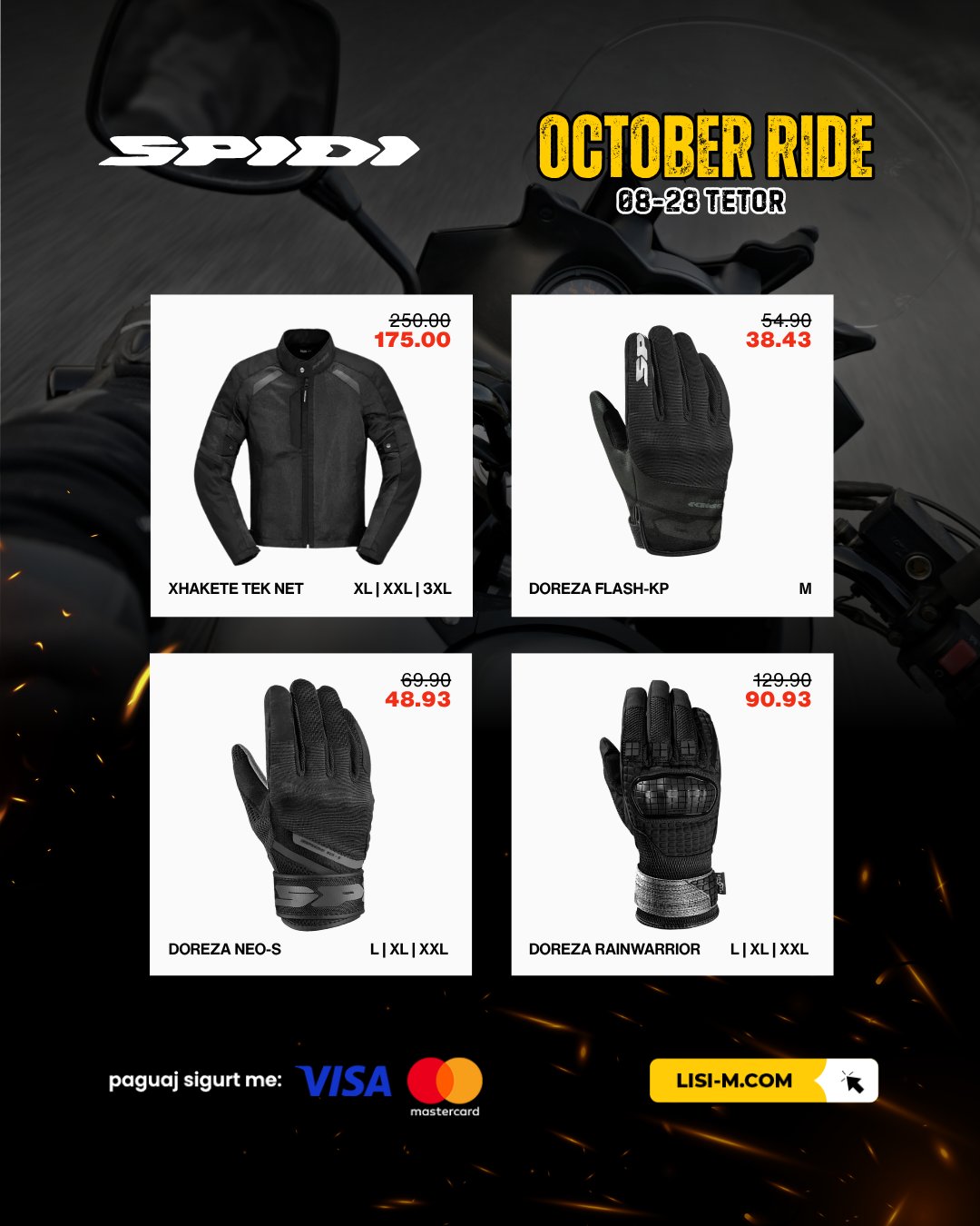 October Ride vazhdon me oferta deri në 30% zbritje.