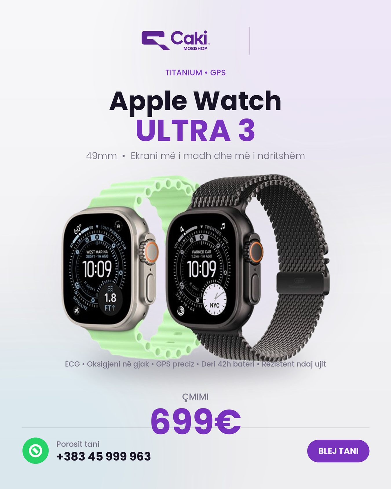Apple Watch Ultra 3 (49mm) – Mobishop CAKI