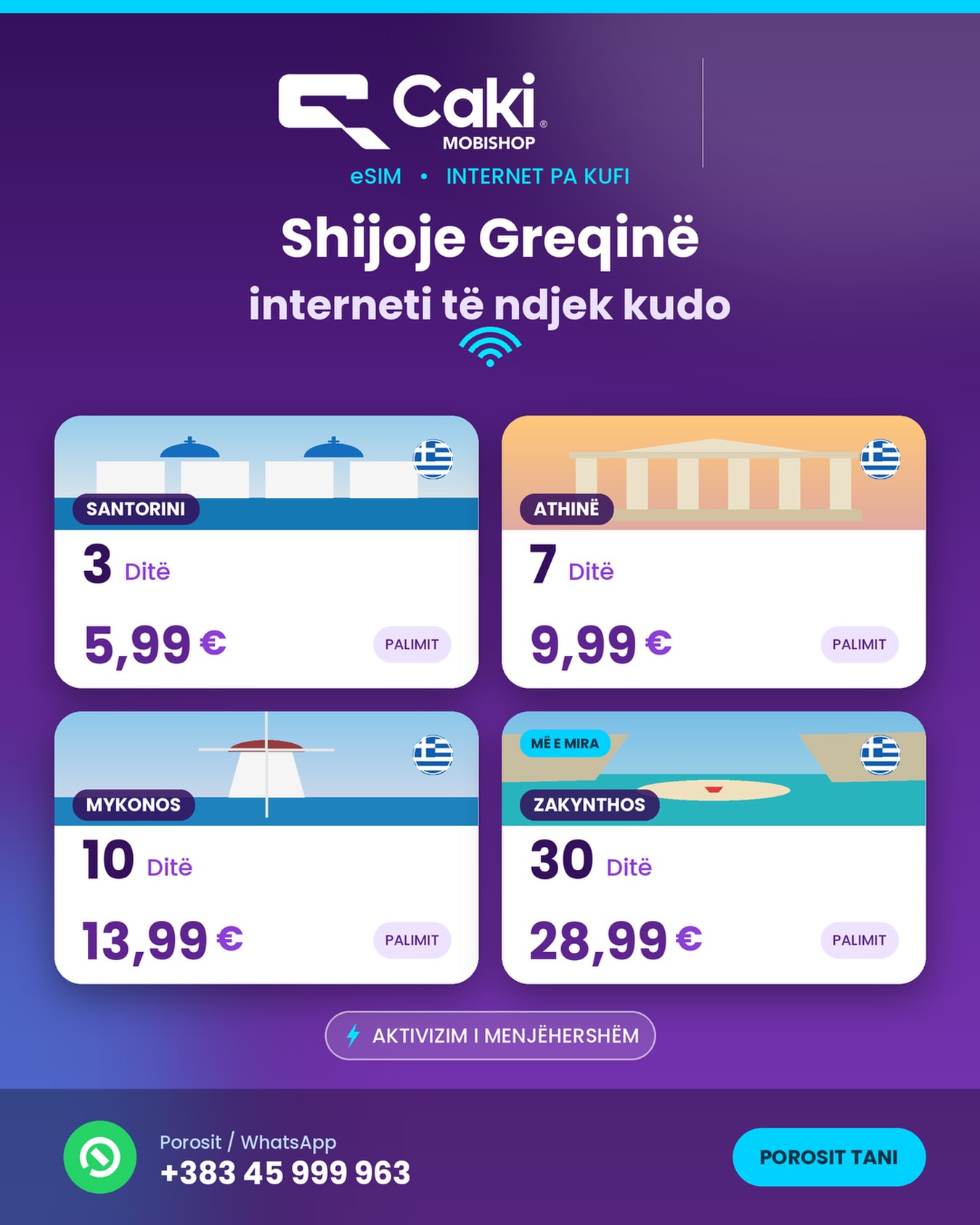 Internet pa limit në Greqi nga ! – Mobishop CAKI