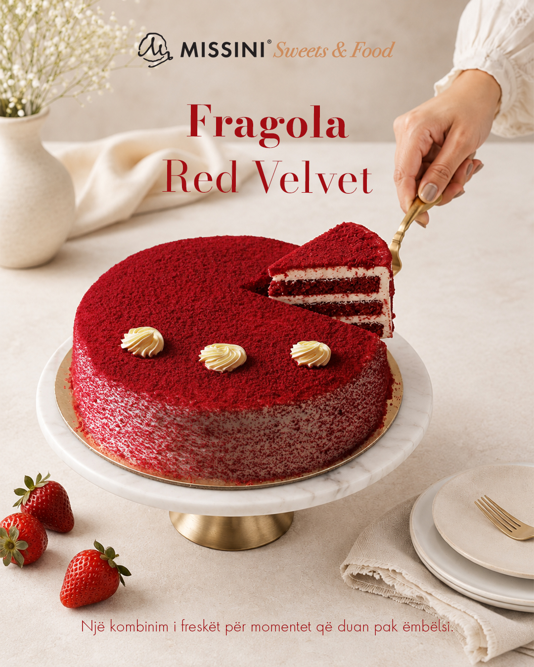 Një kombinim i butë i Red Velvet-it dhe shijes së freskët të