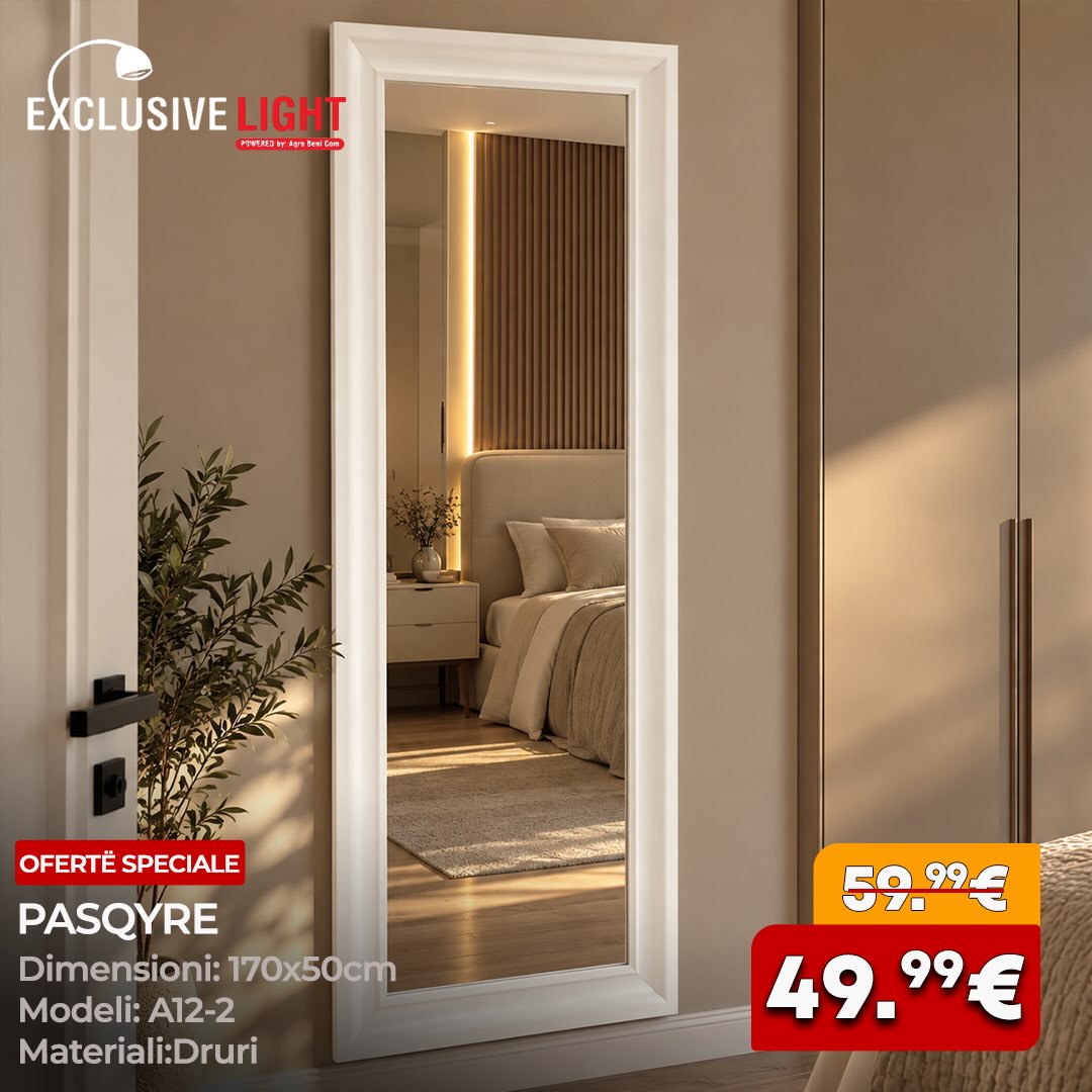 Pasqyra dekorative me dizajn elegant dhe modern. – Exclusive Lights & Home (3)