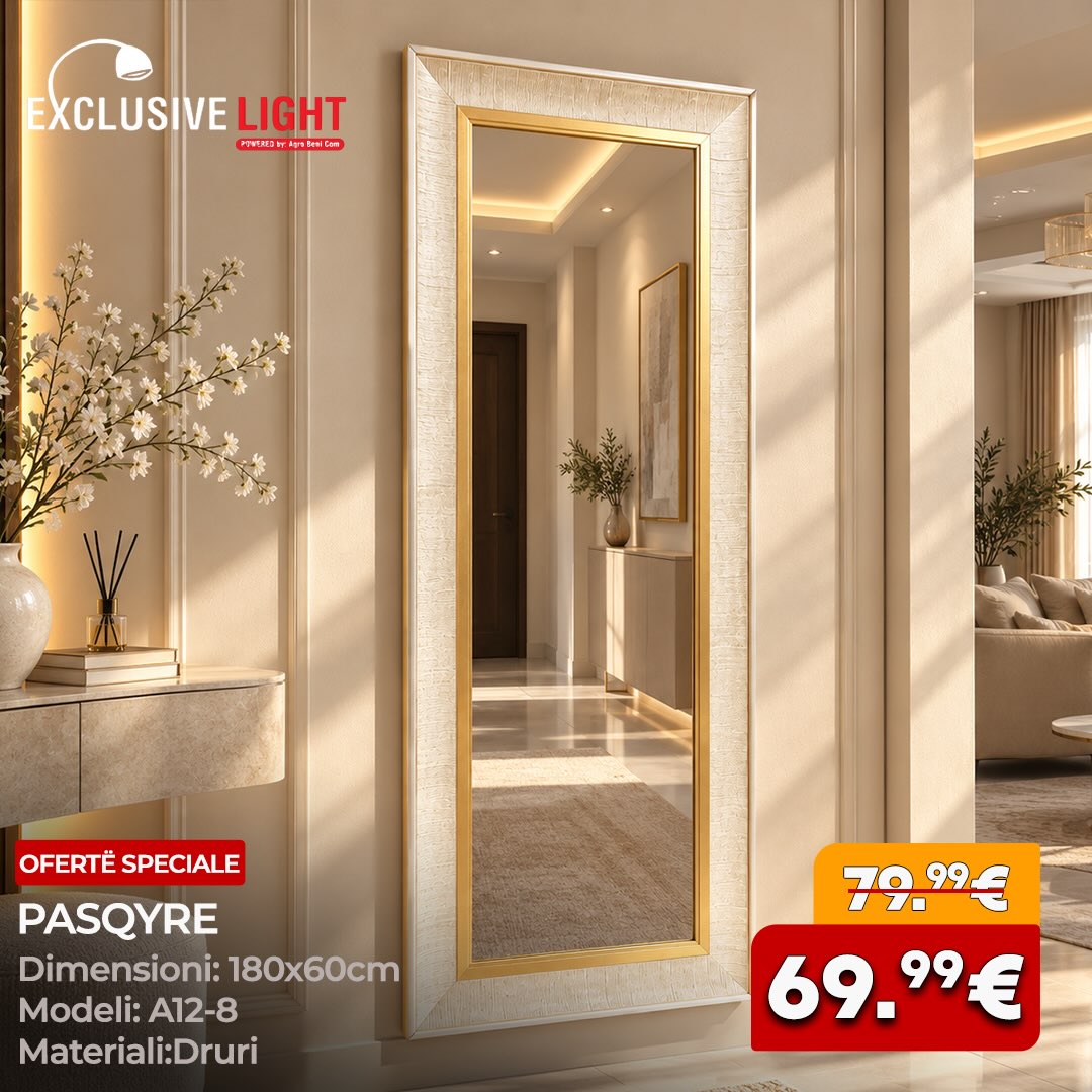 Pasqyrë 180×60 cm – Exclusive Lights & Home (3)