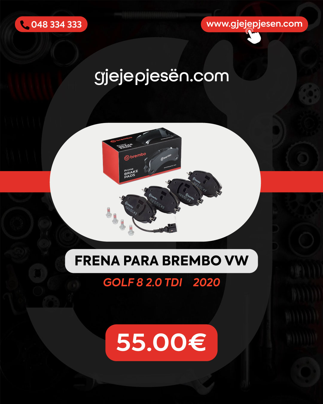 Frena para Brembo VW
