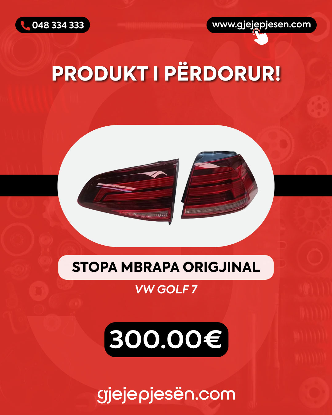 Stopa mbrapa origjinal- produkt i përdorur!