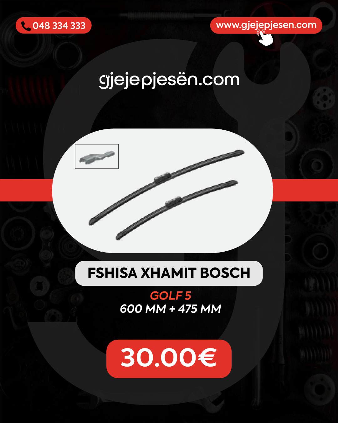 Fshisa e Xhamit Bosch per GOLF 5