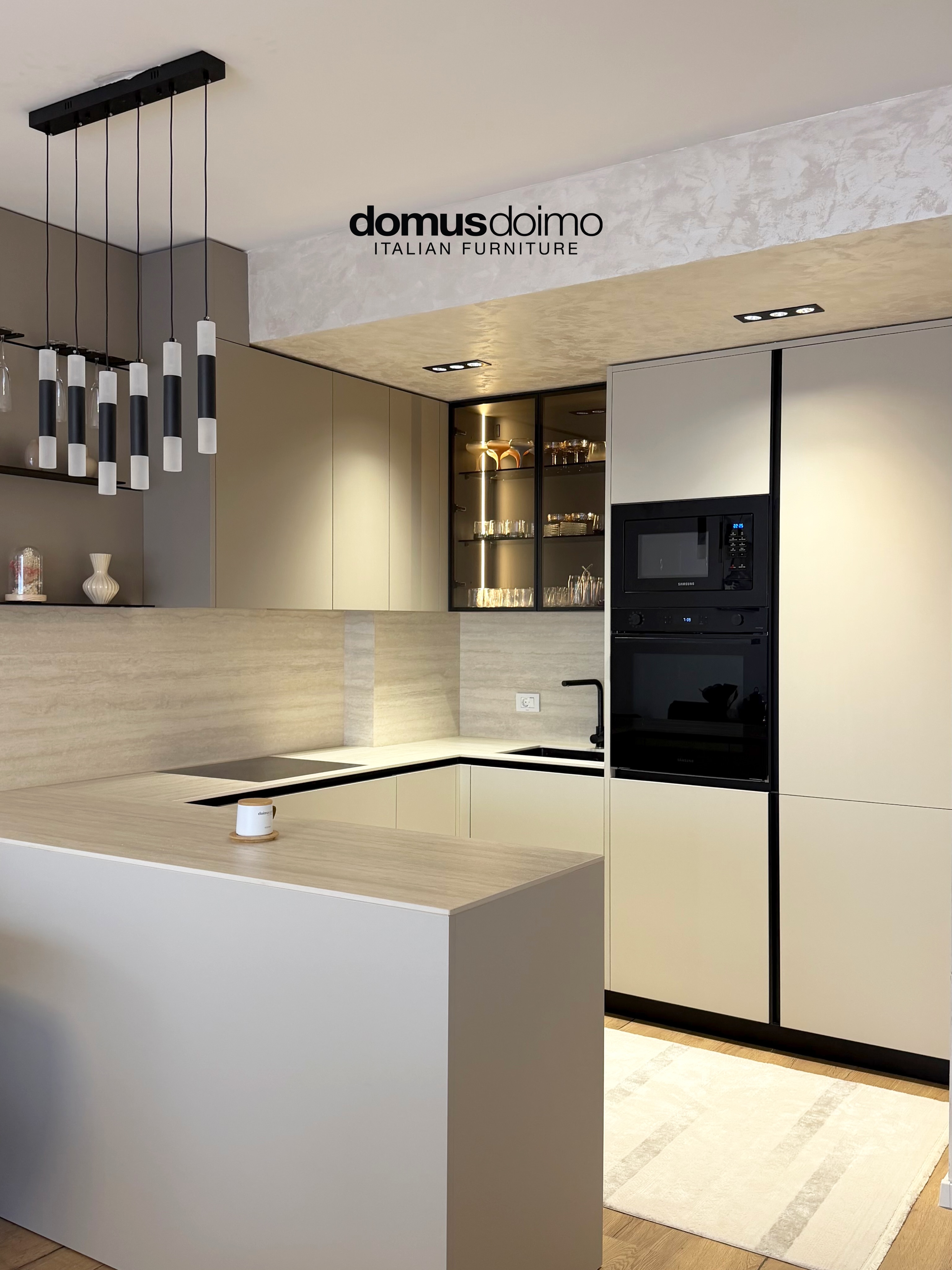 Pamje nga kuzhina e realizuar për klientin tonë në Prishtinë – Domus Doimo Kosova (4)