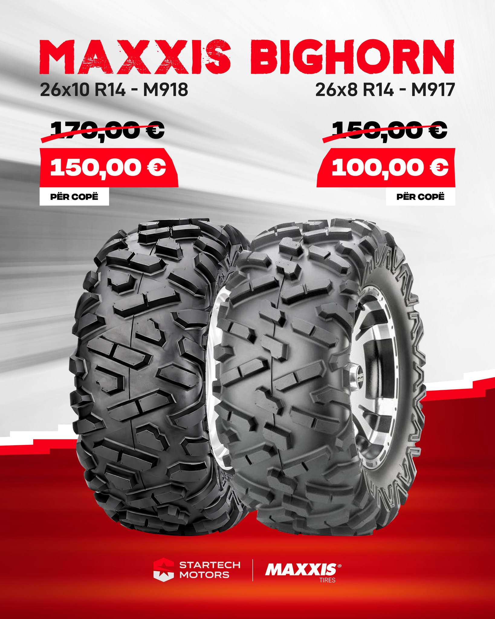 ZBRITJE Vjeshtore në gomat Maxxis për ATV & UTV