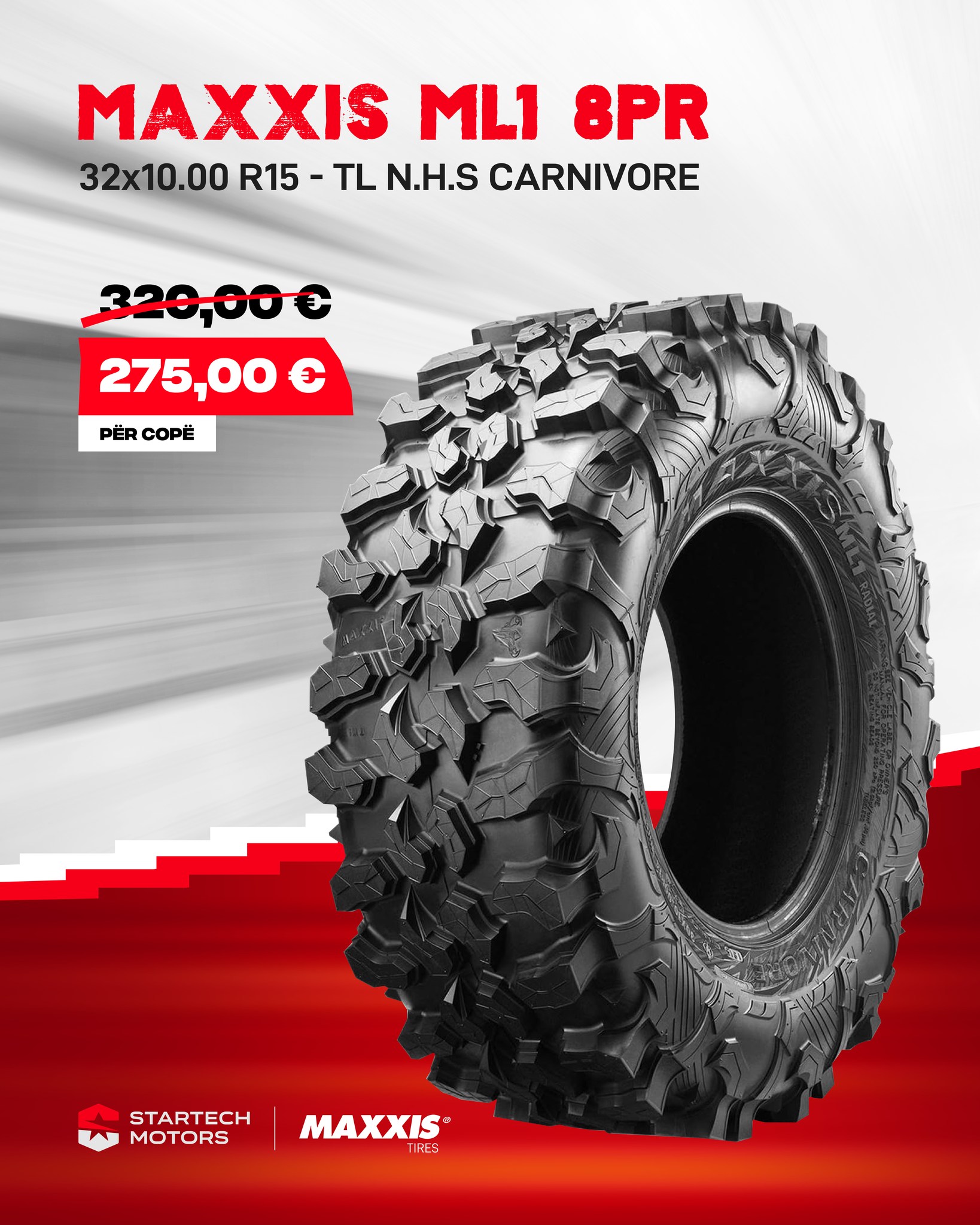 ZBRITJE Vjeshtore në gomat Maxxis për ATV & UTV – StarTech Motors (4)