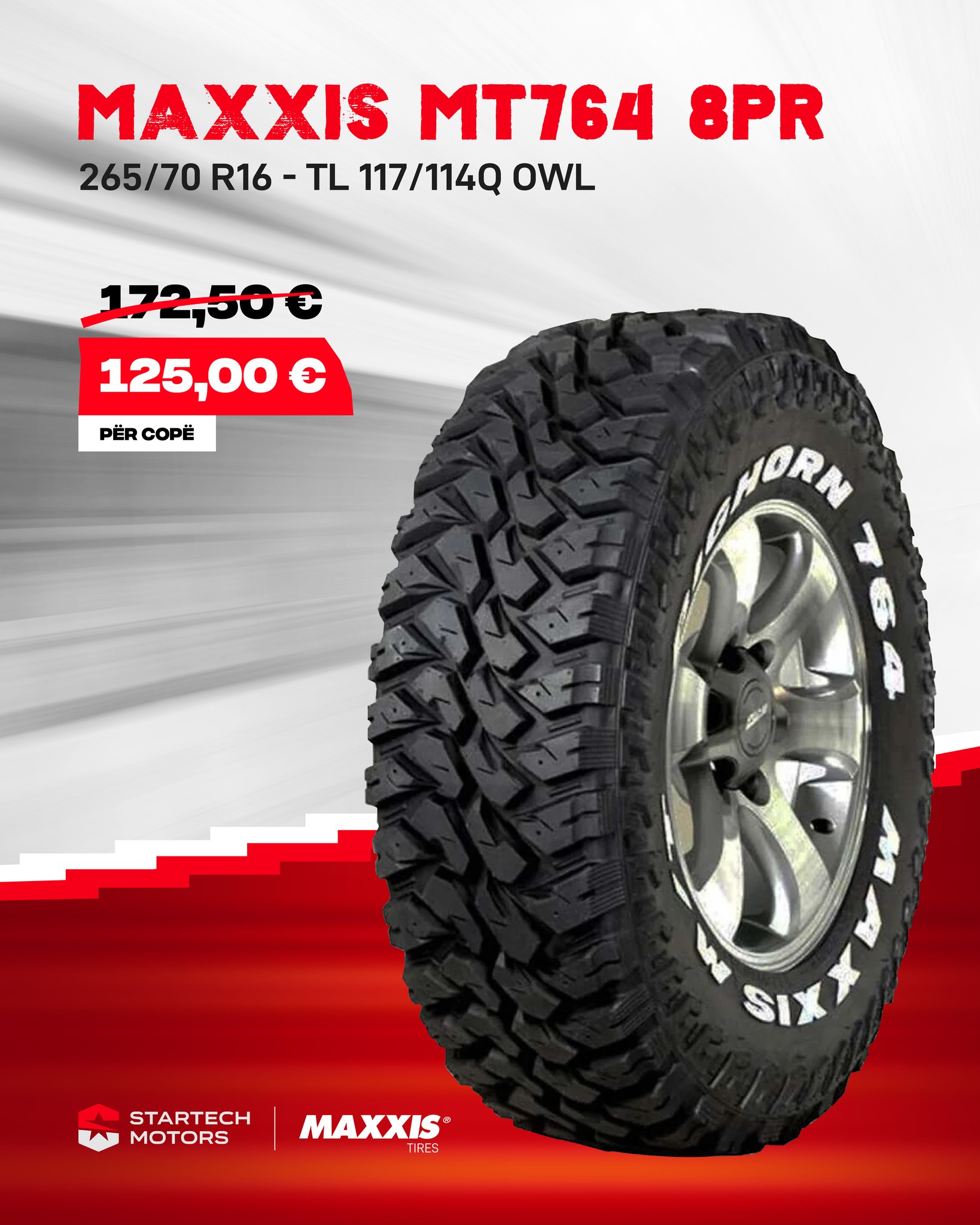 ZBRITJE Vjeshtore në gomat Maxxis All-Terrain