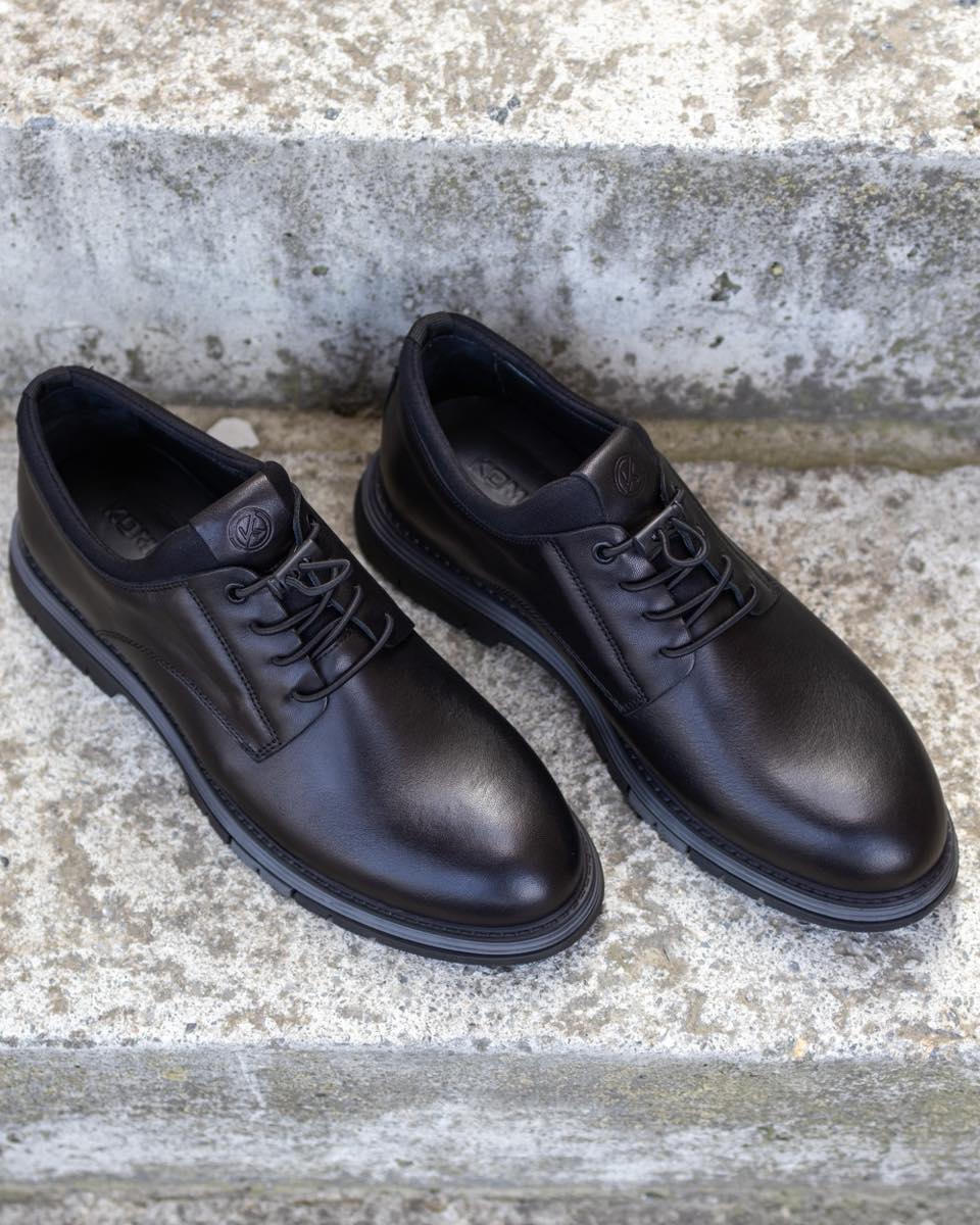 Këpucë formale, me lidhësa stretch. – Luciani Bellini Footwear (2)