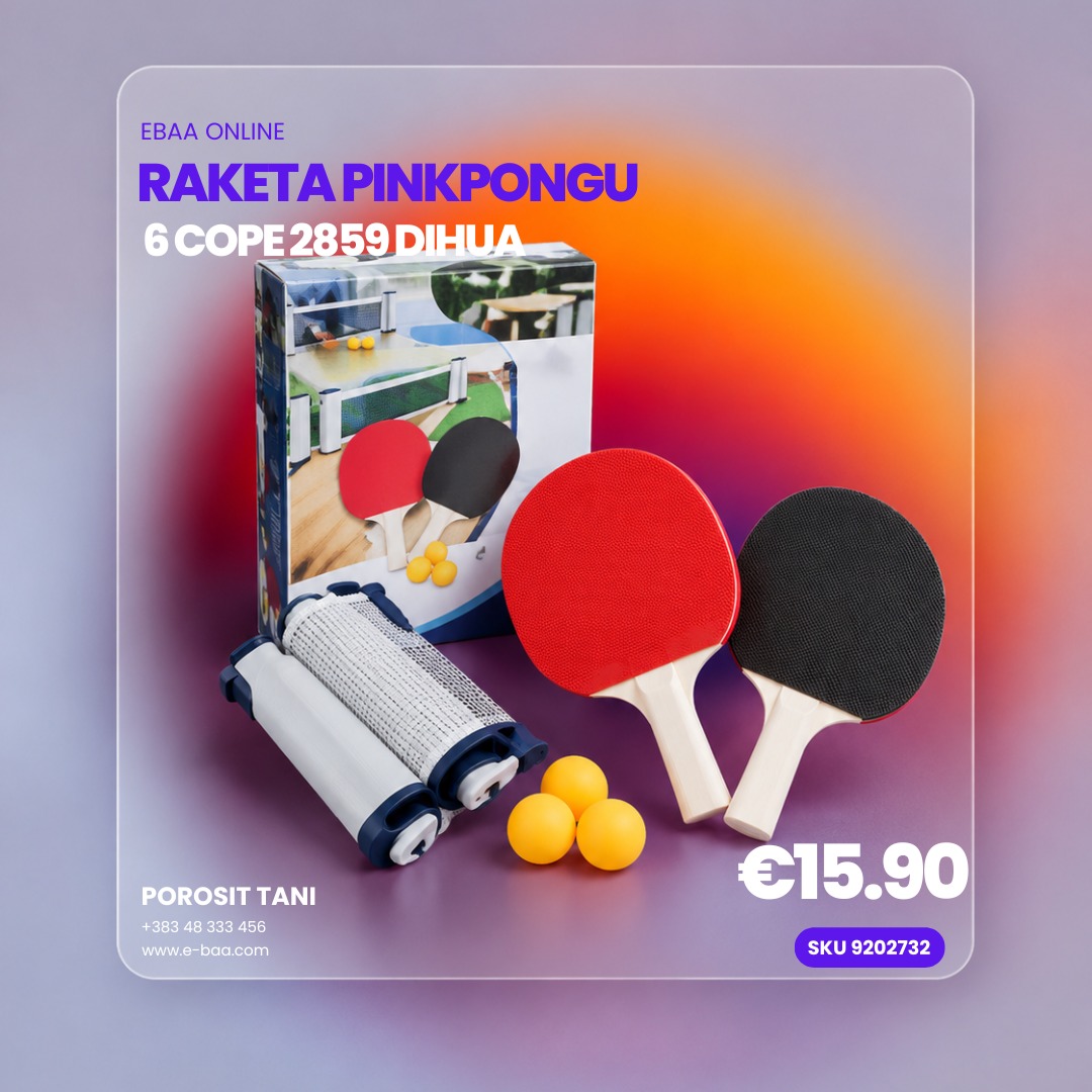 Raketa pingpongu – 6 copë!
