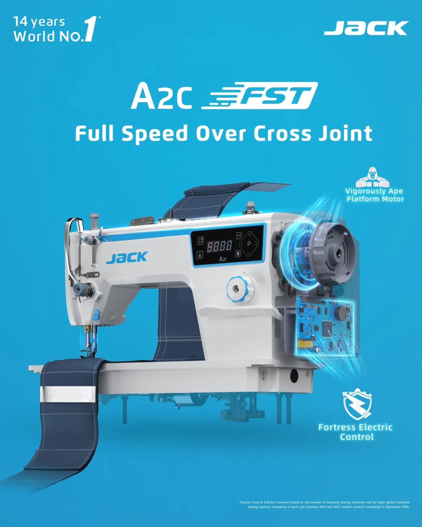 JACK A2C është një makinë qepëse industriale e projektuar