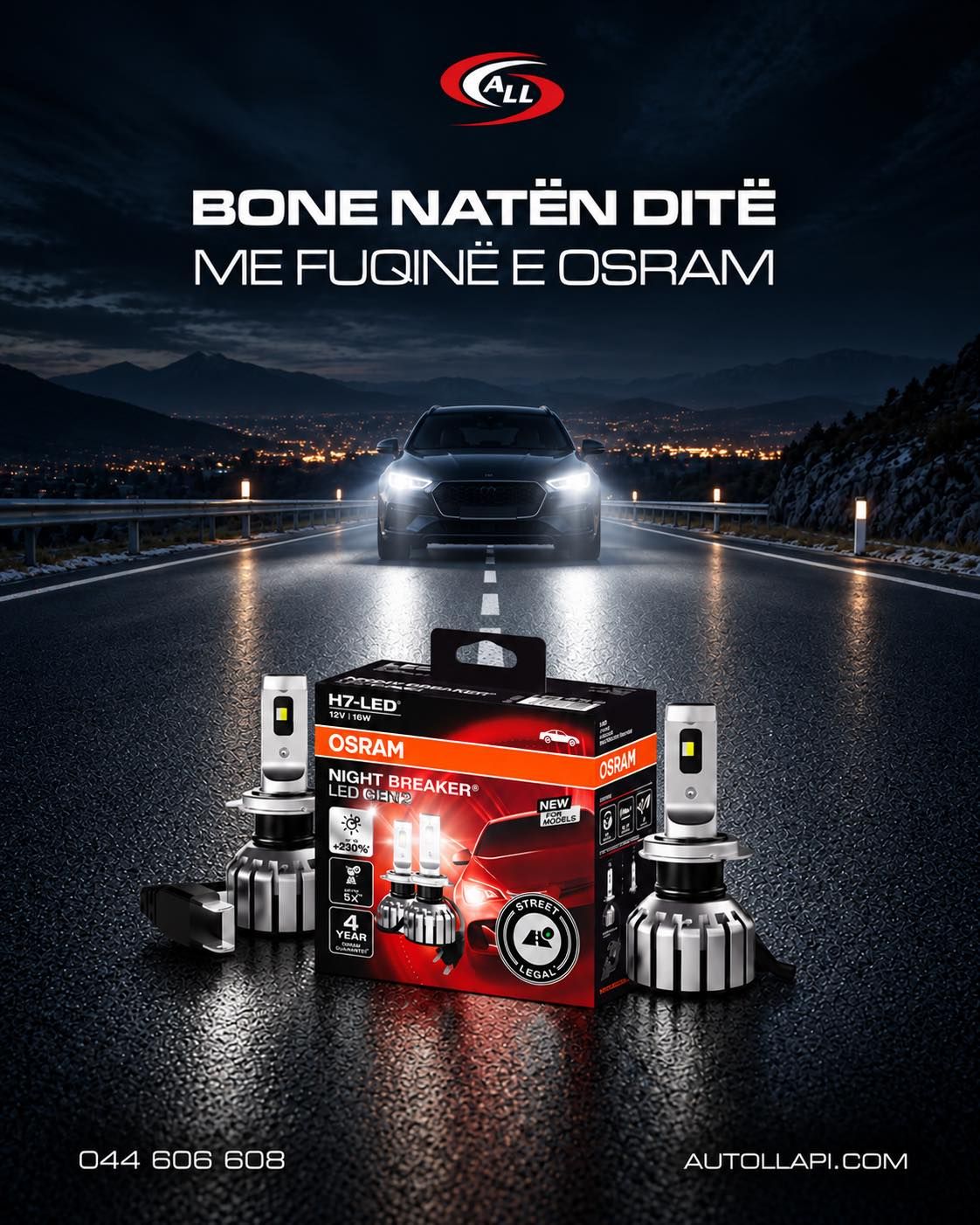 Ndriçoje rrugën me OSRAM Night Breaker LED!