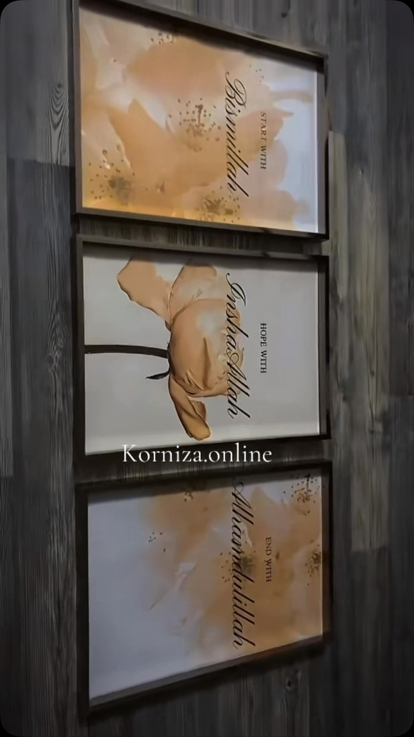 Seti 3 pjesësh i kormizave dekorative