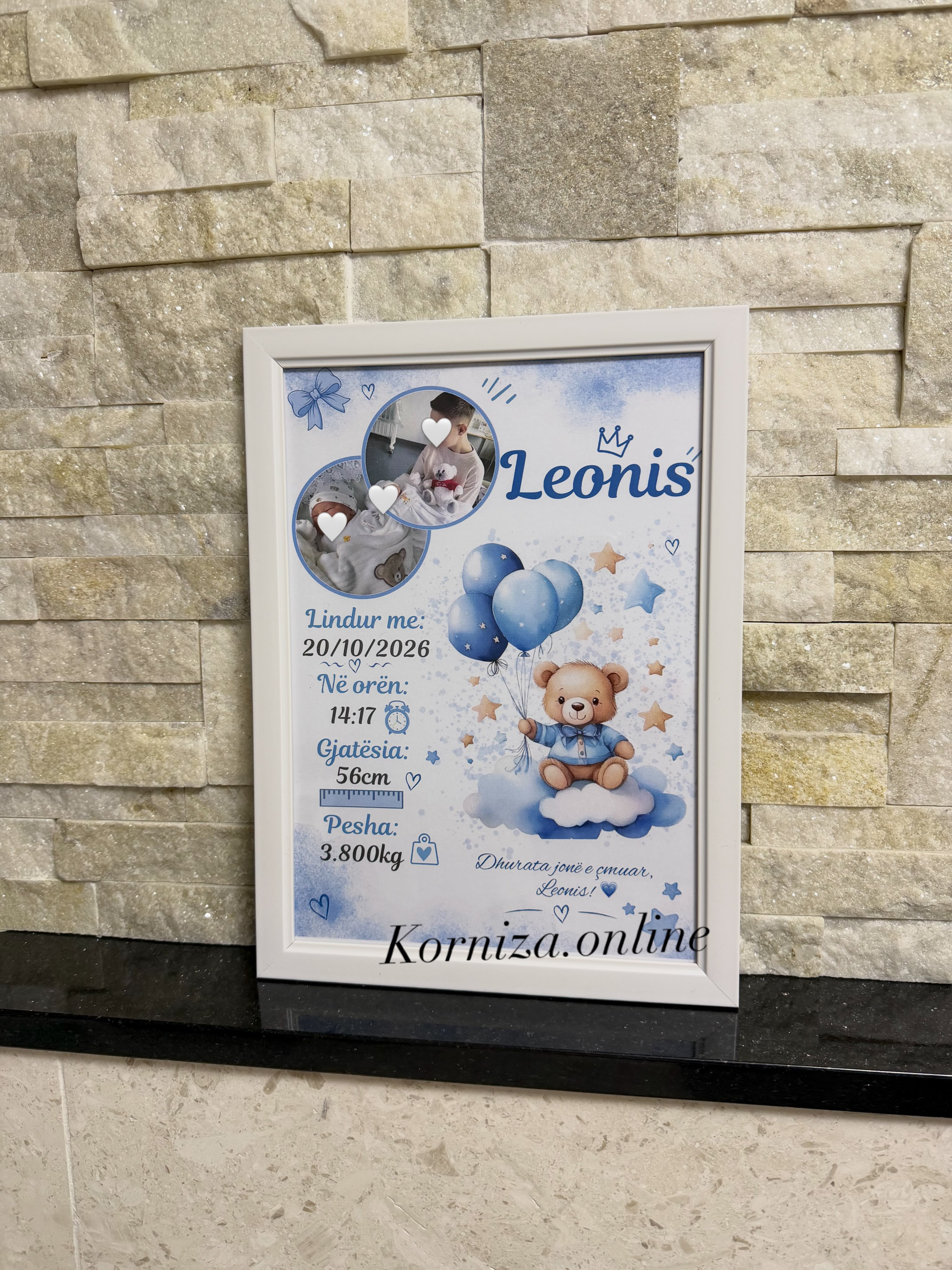 Korniza unike me foto dhe shkrim të personalizuar – Korniza Online (4)