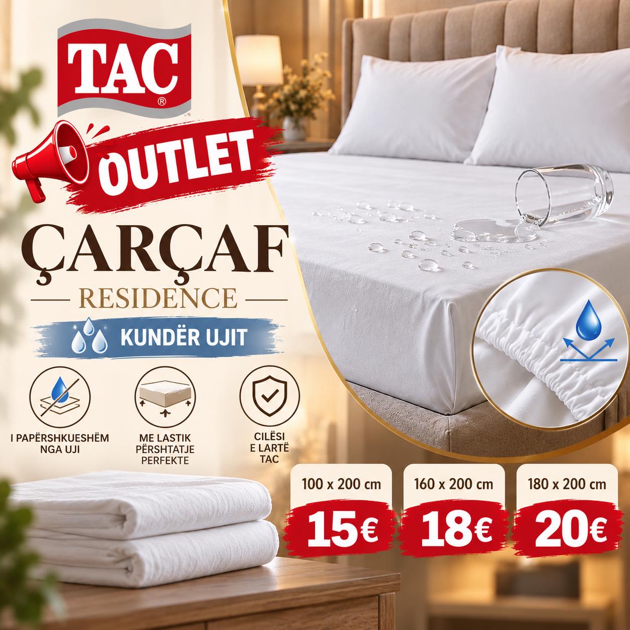 Çarçafë kundër ujit – tac outlet