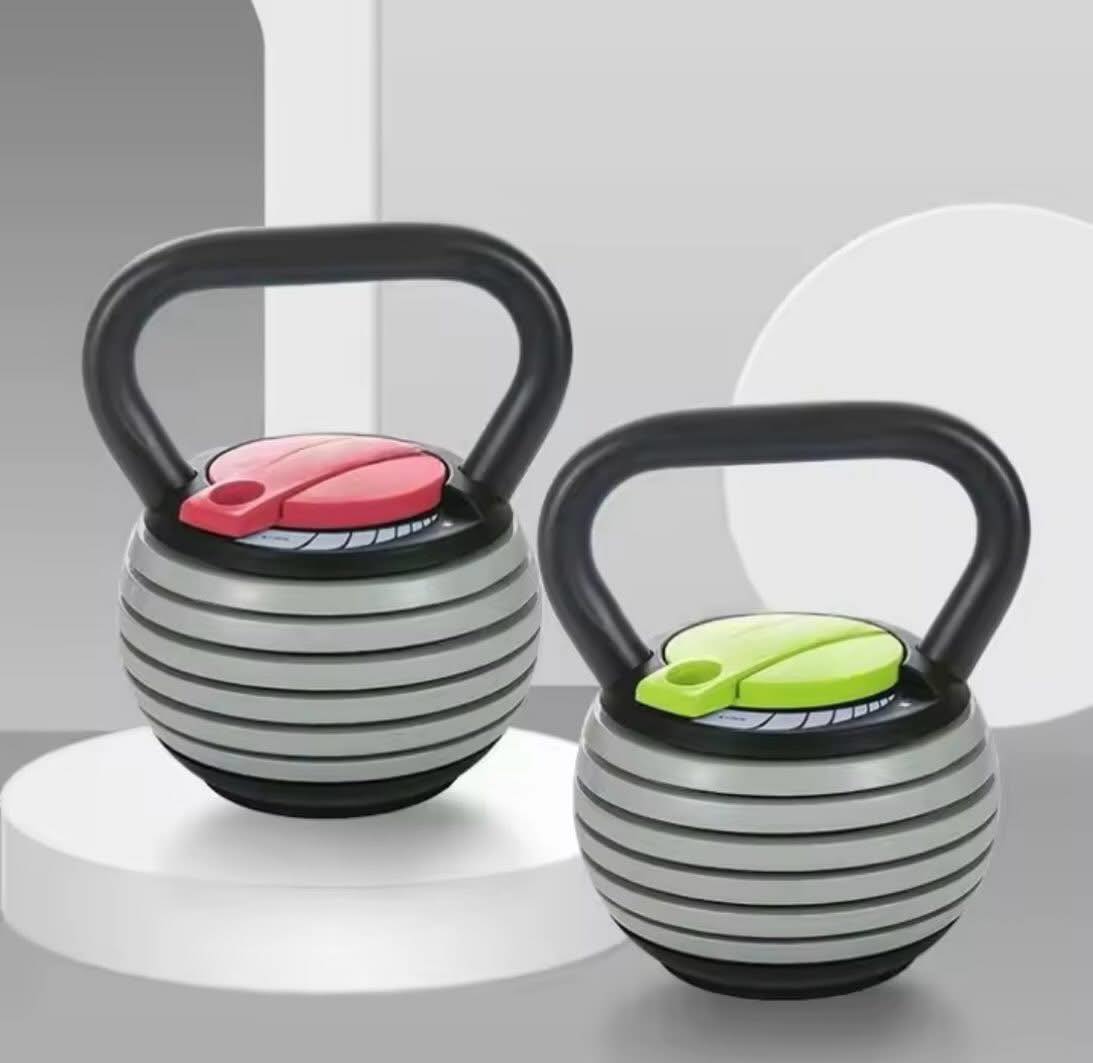 Kettlebell për ushtrime me pasha të ndryshueshme lehtesisht