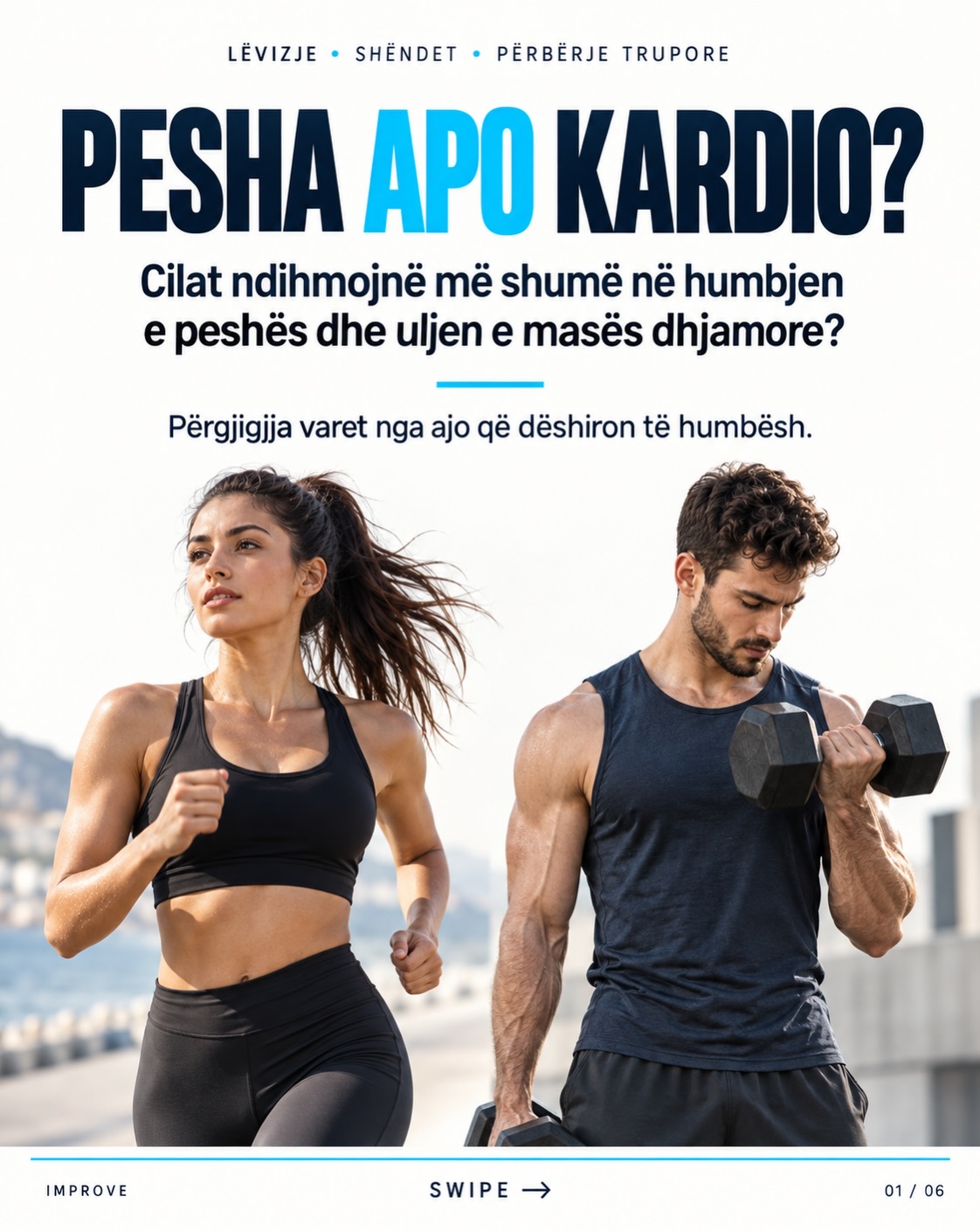 Ushtrime me pesha apo kardio për humbjen e masës dhjamore?