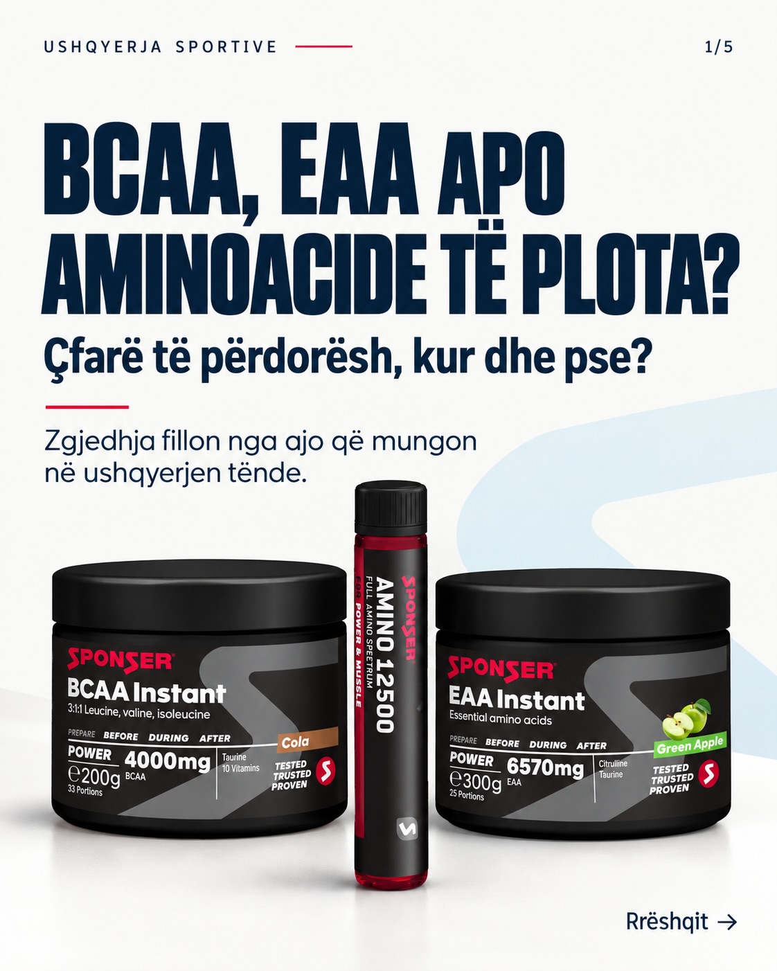 BCAA, EAA apo aminoacide të plota?