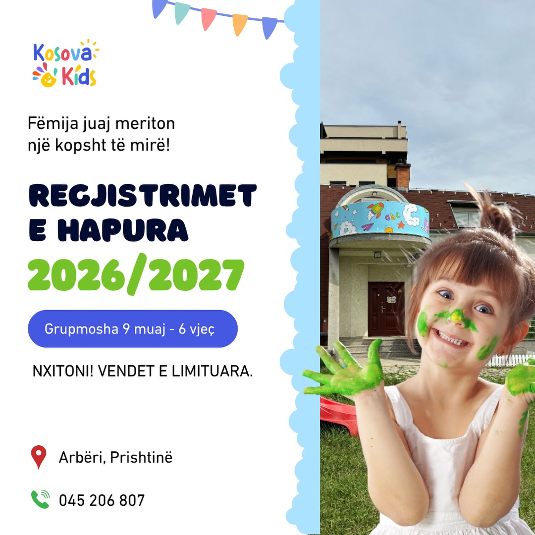 Regjistrimet për 2026/2027 janë të hapura!