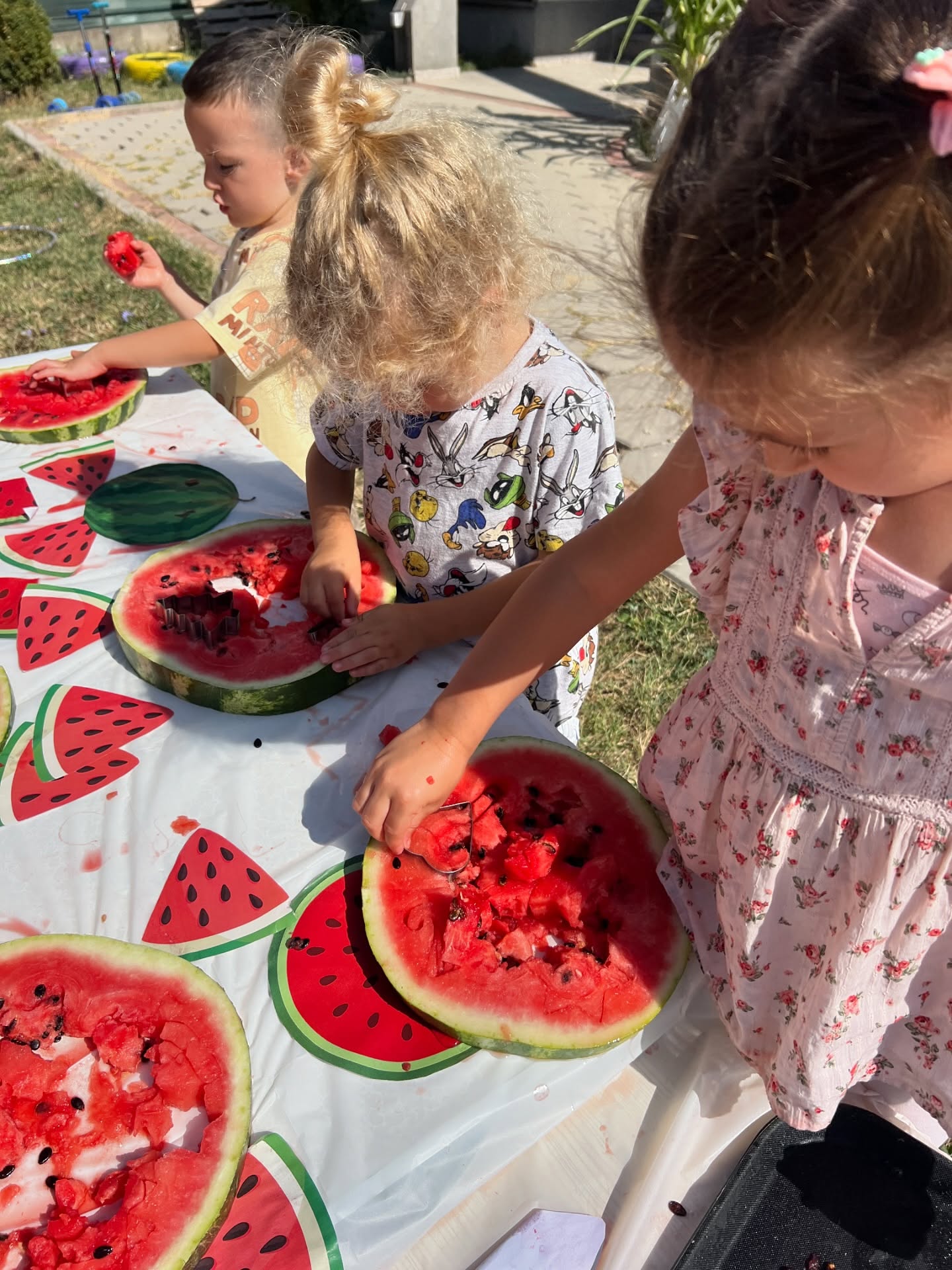 Watermelon shape cutting fun – KosovaKids Education Center (2)