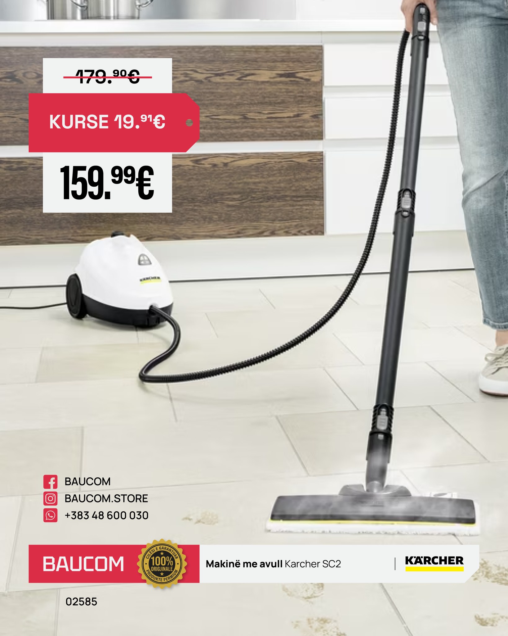 Kurse deri në makinat me avull Kärcher.