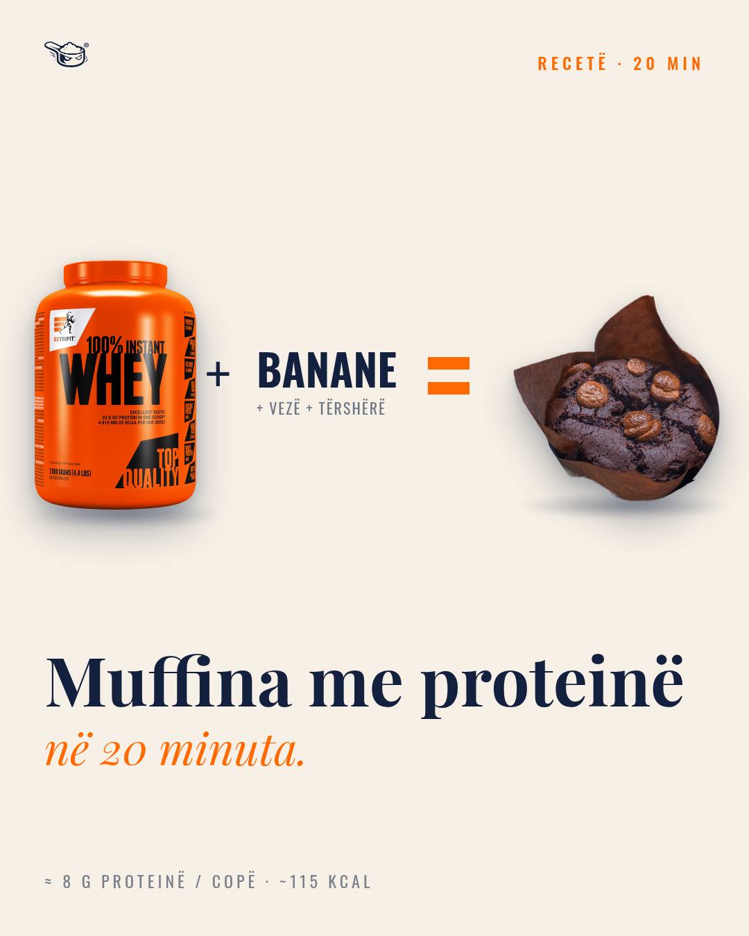 Muffina me proteinë në 20 minuta