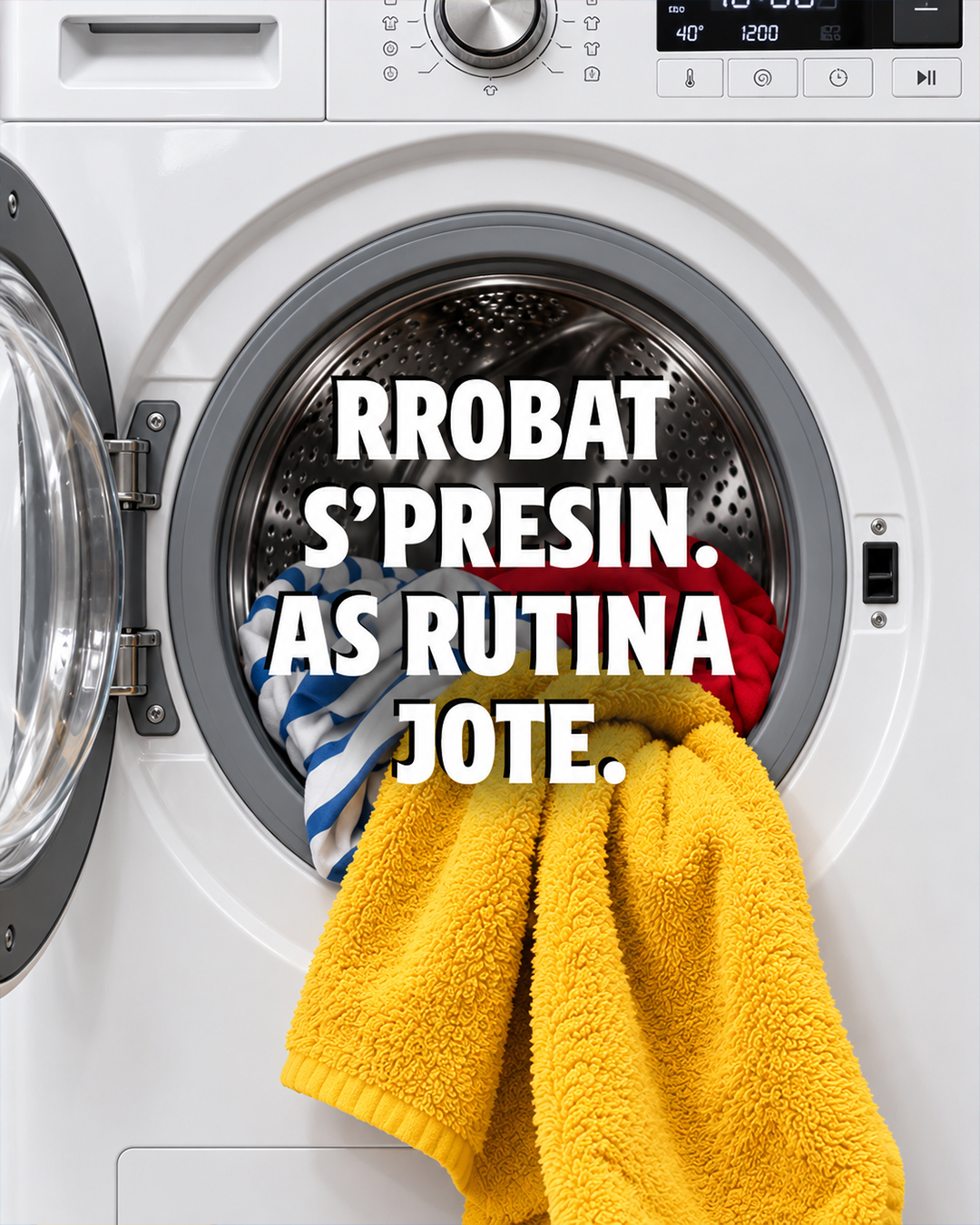Ti veç mbushe rrobalarësen.