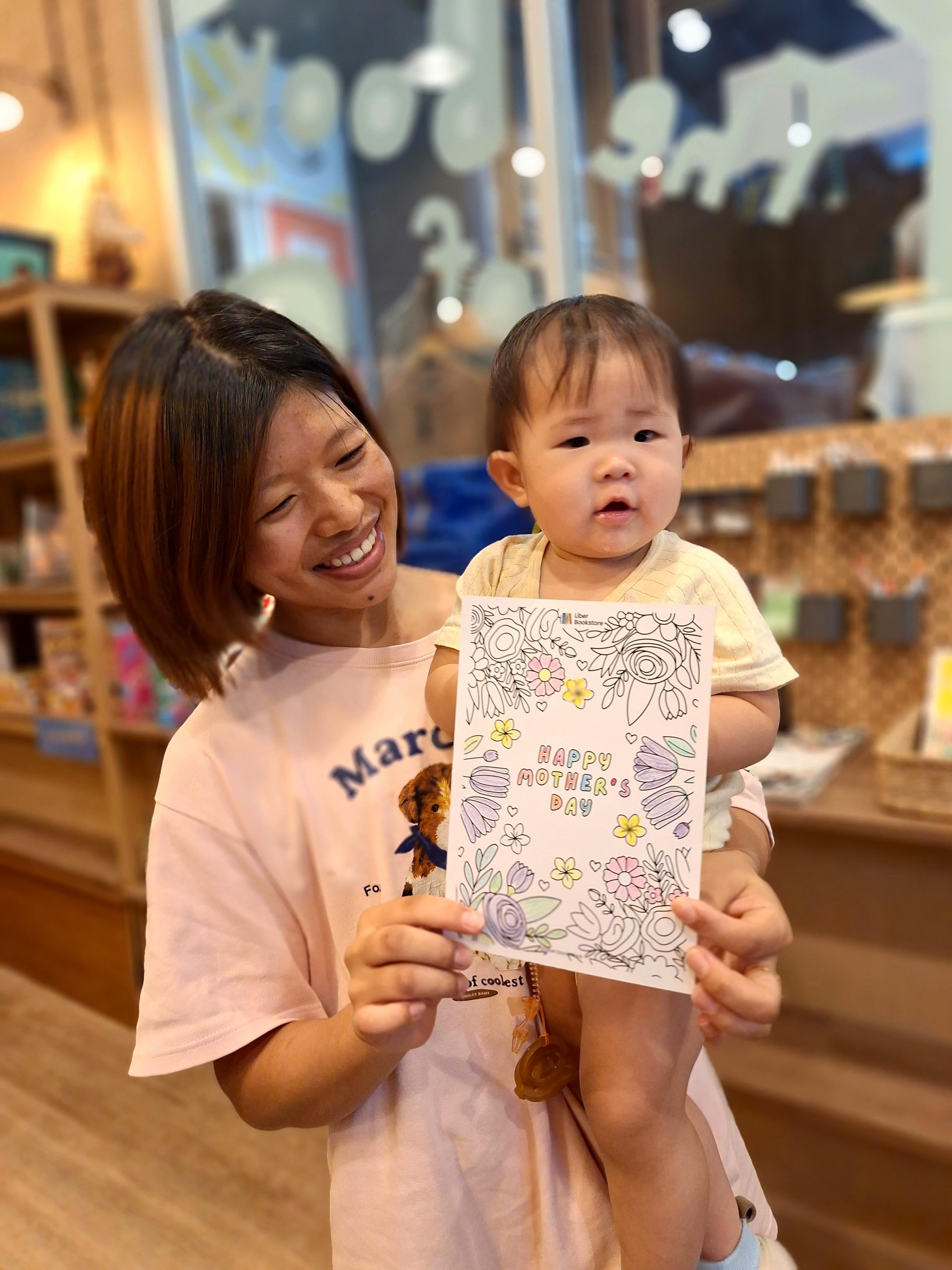 A few sweet moments from today’s Paint a Mother’s Day Card