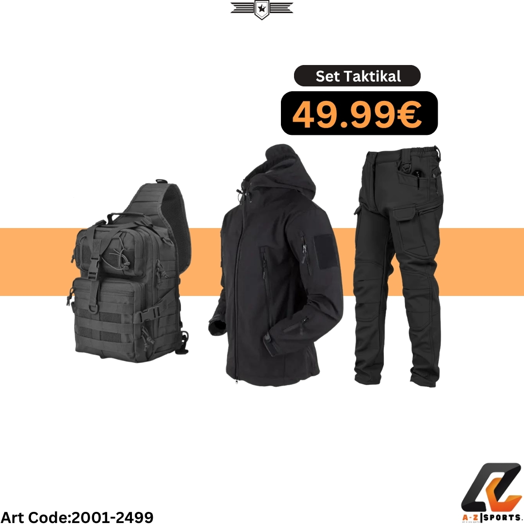 Jakne + Pantallona të Zeza + Zgjidh Çantën e Krahut
