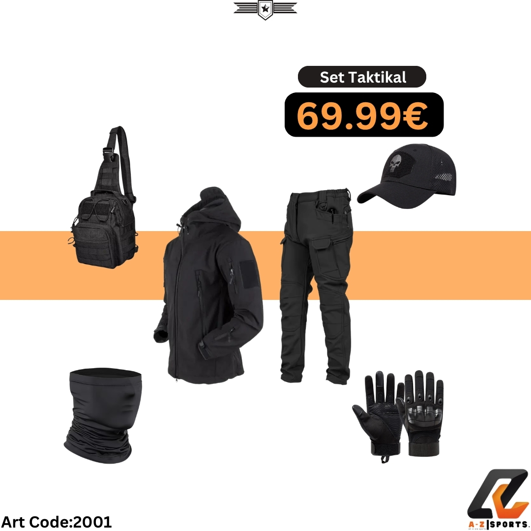 Jakne + Pantallona të Zeza + Shall + Doreza + Çantë – A | Z Sports. (2)